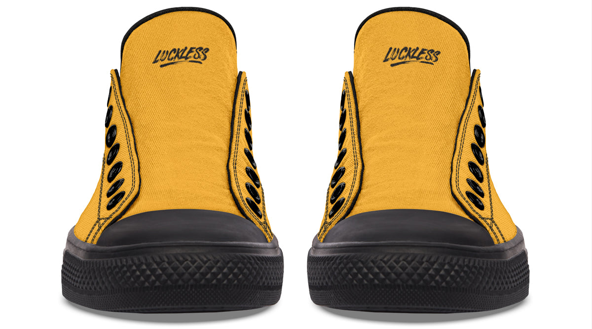 Sunflower And Skulls Yellow Low Tops