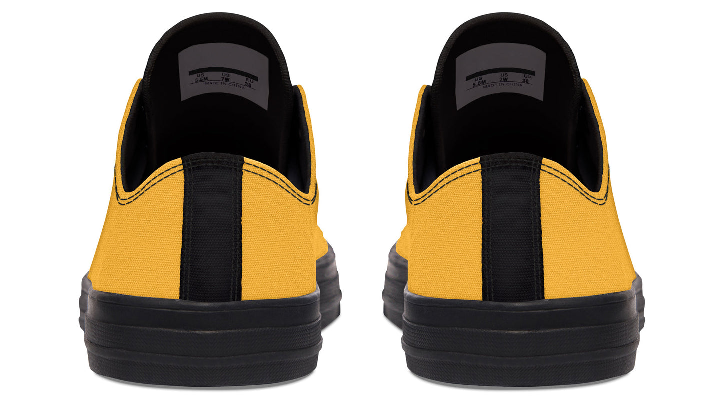 Sunflower And Skulls Yellow Low Tops