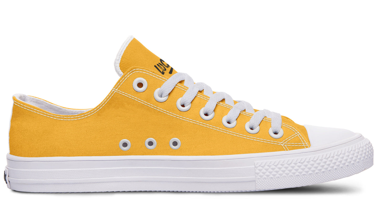 Sunflower And Skulls Yellow Low Tops