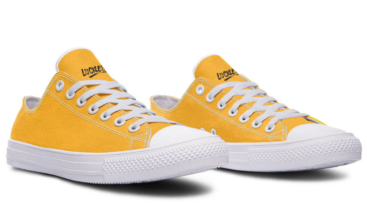 Sunflower And Skulls Yellow Low Tops