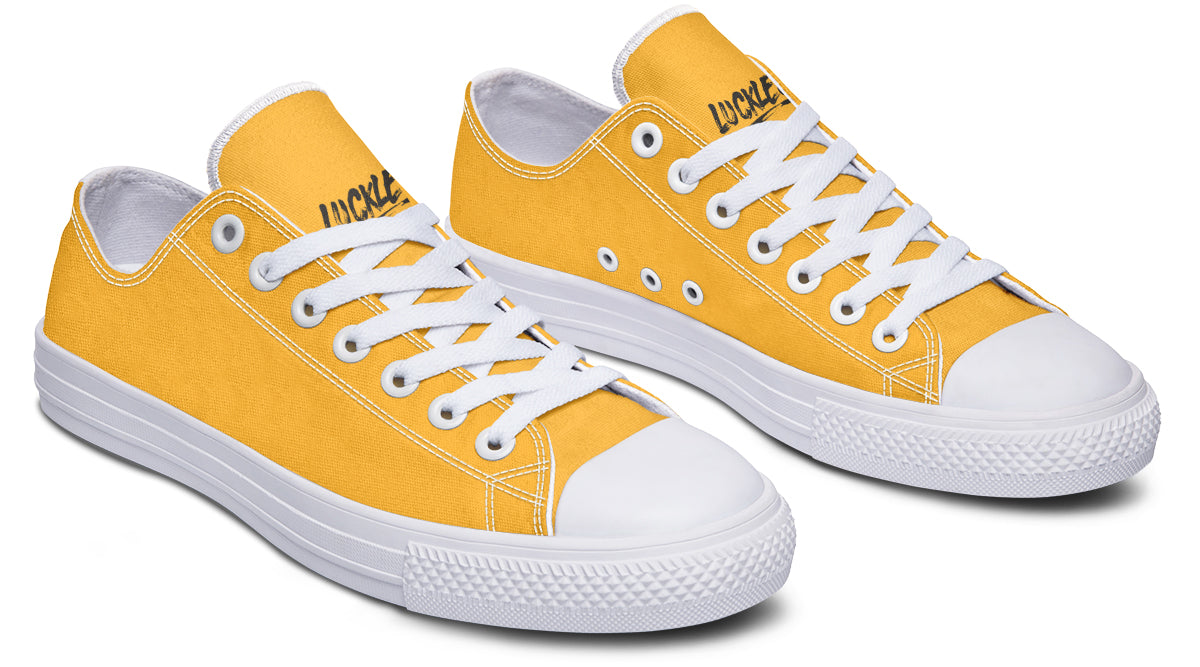Sunflower And Skulls Yellow Low Tops