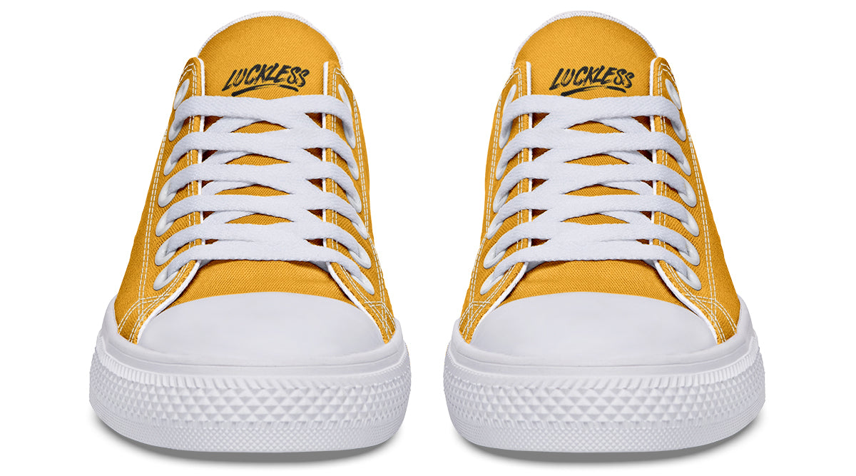 Sunflower And Skulls Yellow Low Tops