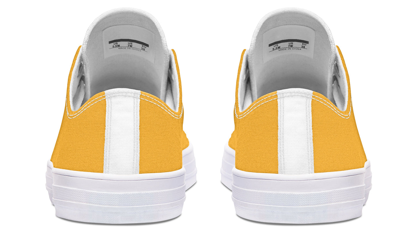 Sunflower And Skulls Yellow Low Tops