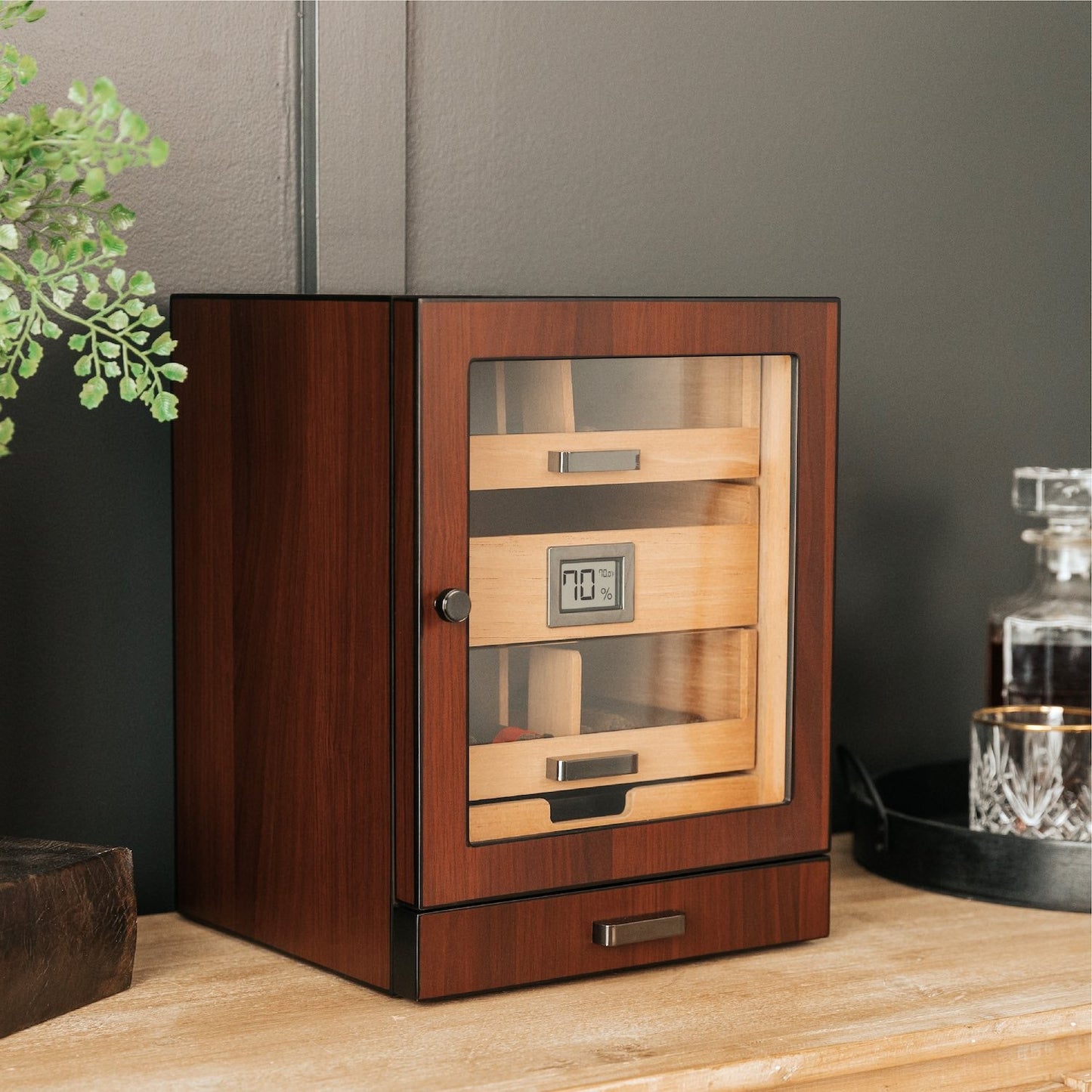 Luca Humidor Cabinet + Smart Valet