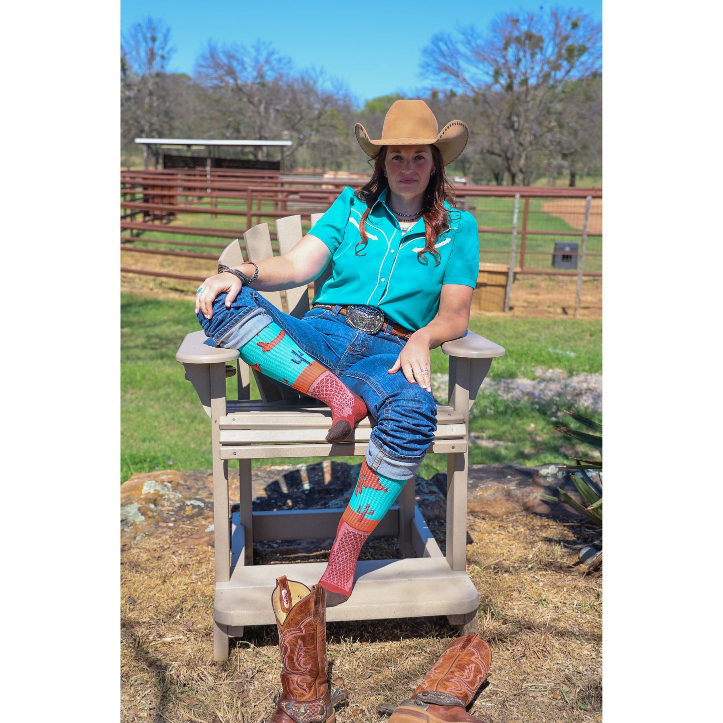 Sunset Rodeo Performance Boot Socks