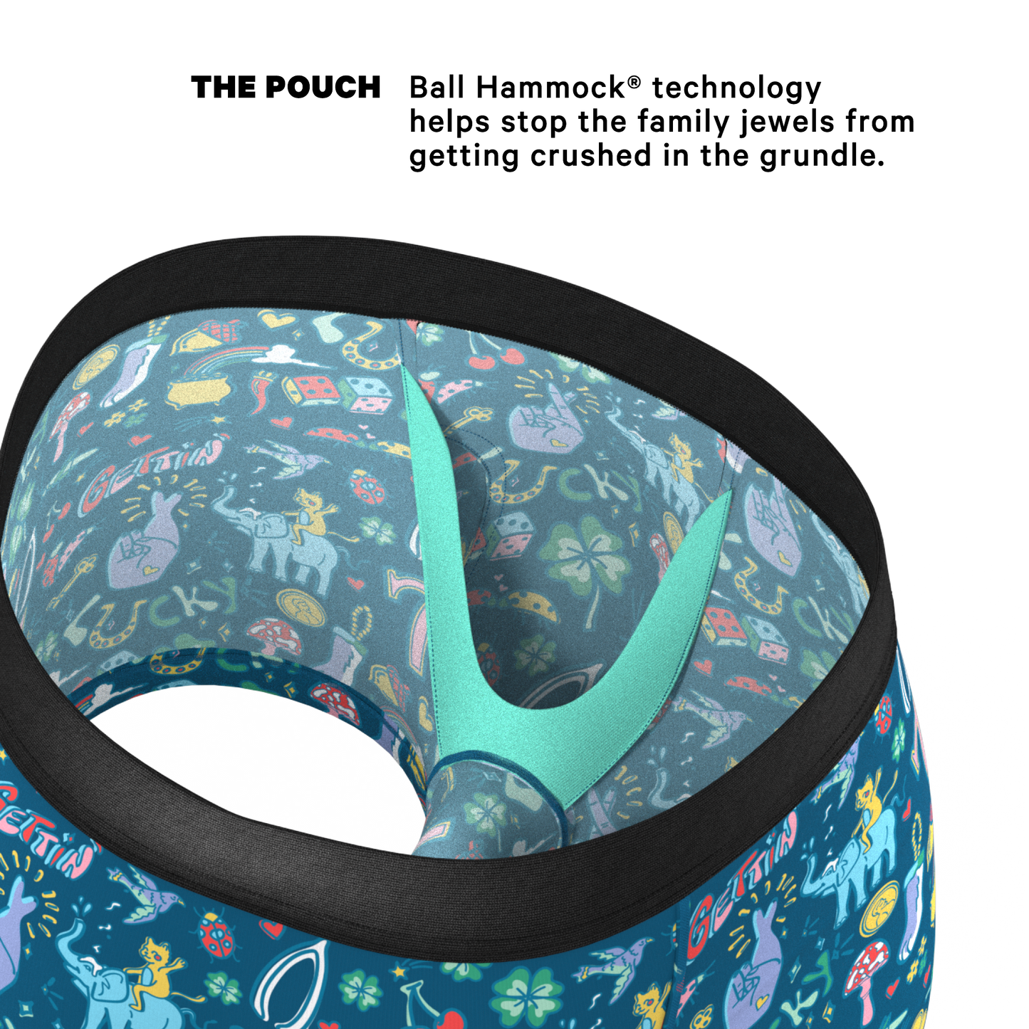 The Lucky Duck | Lucky Symbols Ball Hammock® Pouch Trunks Underwear