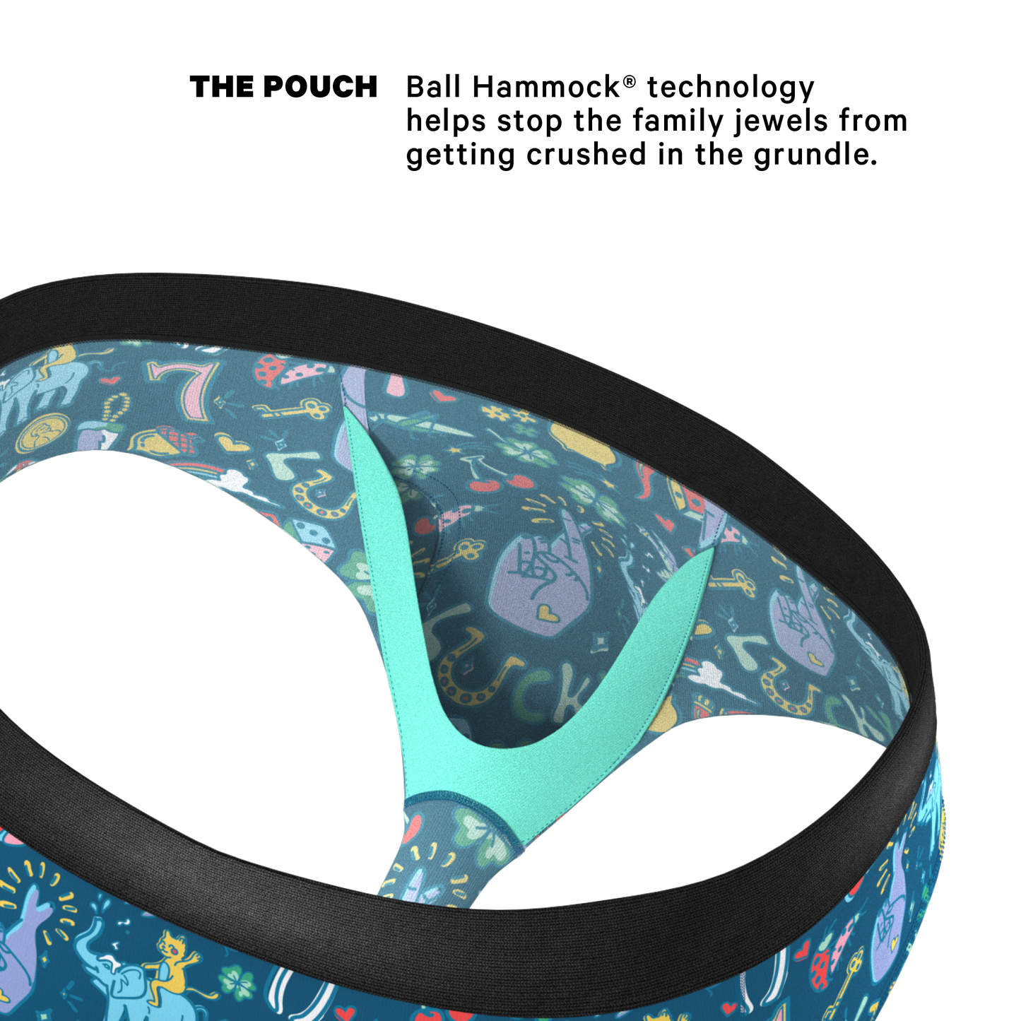 The Lucky Duck | Lucky Symbols Ball Hammock® Pouch Underwear Briefs
