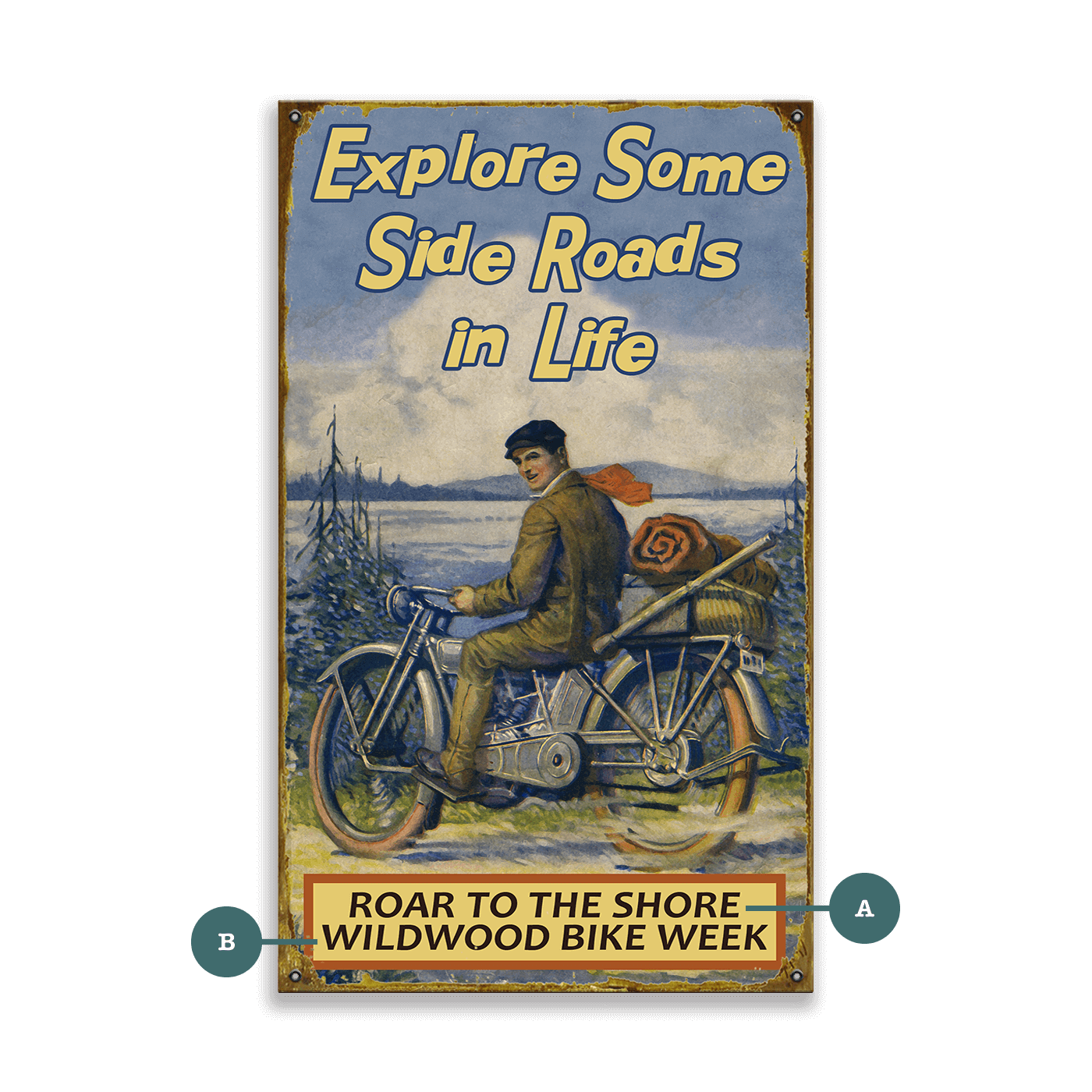 The Side Roads of Life - Wood & Metal Wall Art