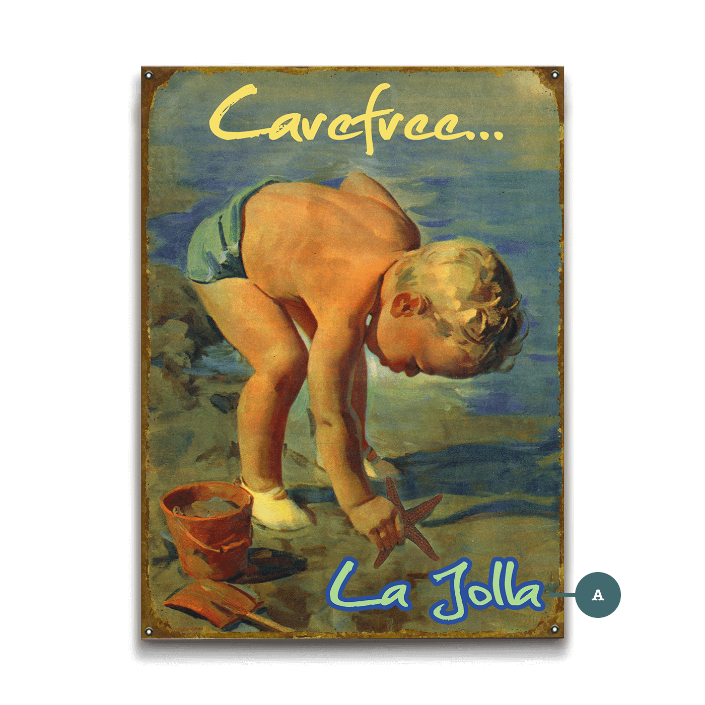 Carefree Seaside Living - Wood & Metal Wall Art