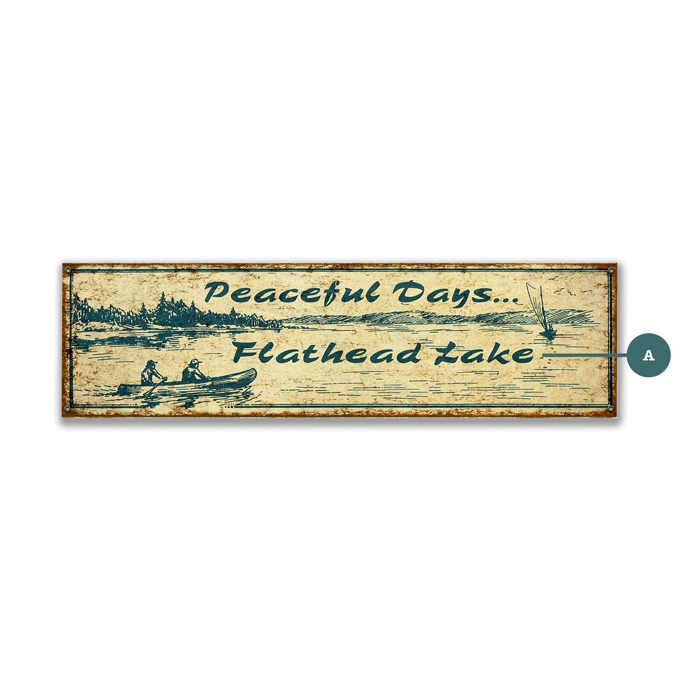 Peaceful Days - Wood & Metal Wall Art