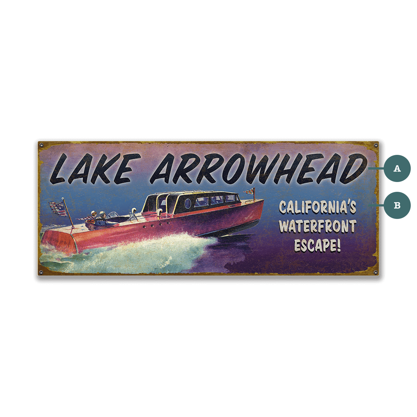 Waterfront Escape - Wood & Metal Wall Art
