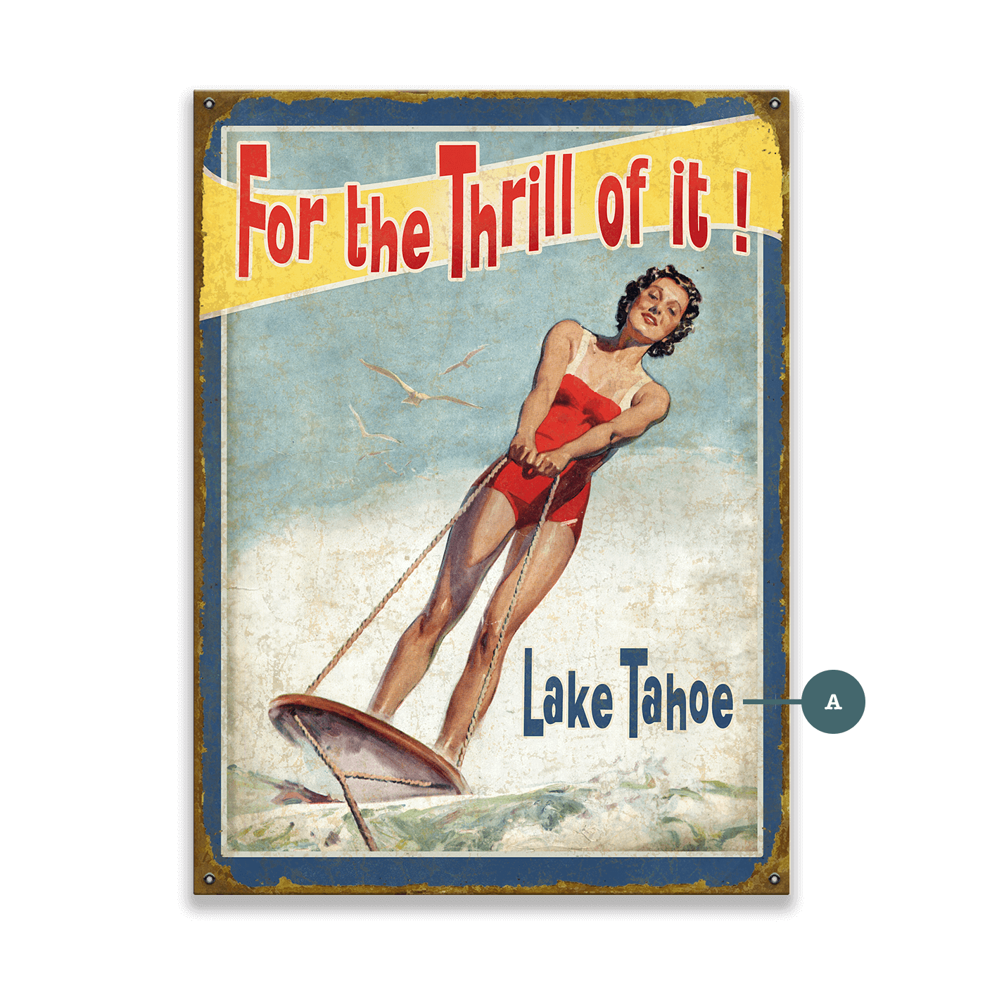 For the Thrill of It - Wood & Metal Wall Art