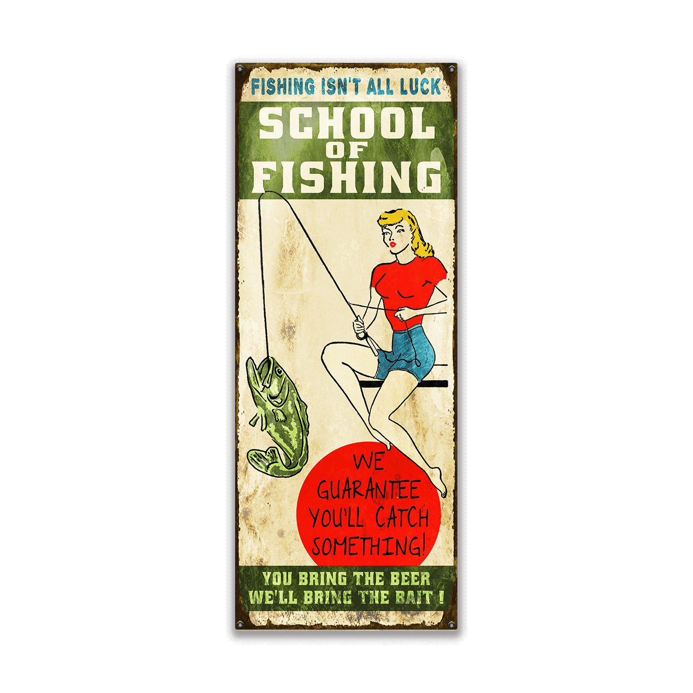 School of Fishing: Generic - Wood & Metal Wall Art