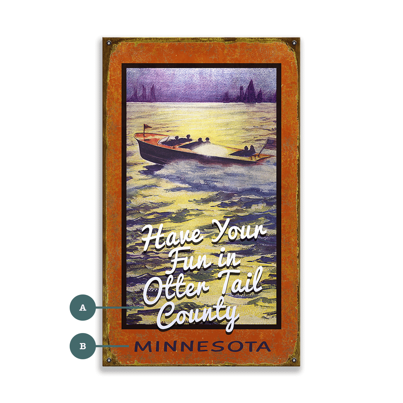 Have Your Fun on the Water - Wood & Metal Wall Art
