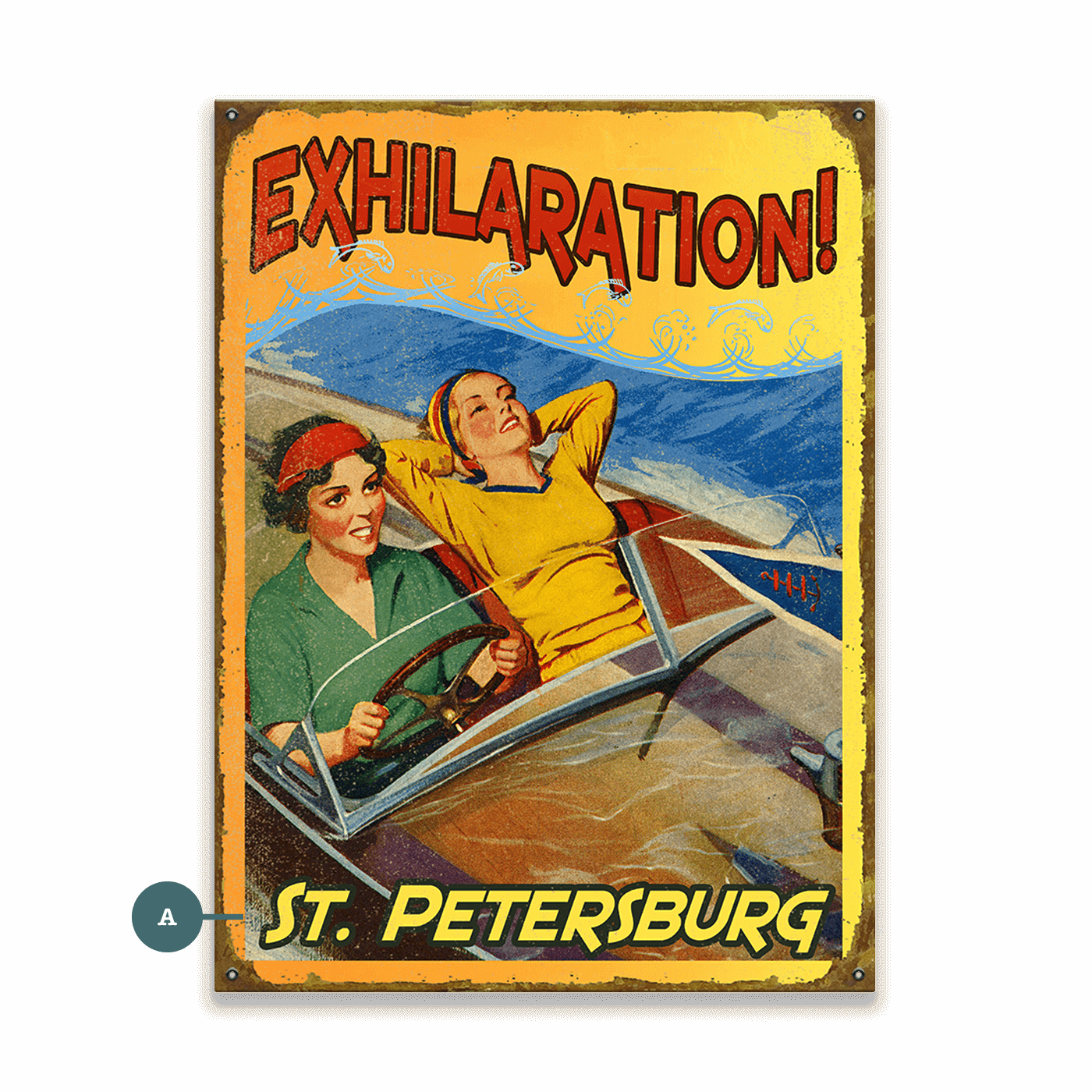 Exhilaration on the Water - Wood & Metal Wall Art
