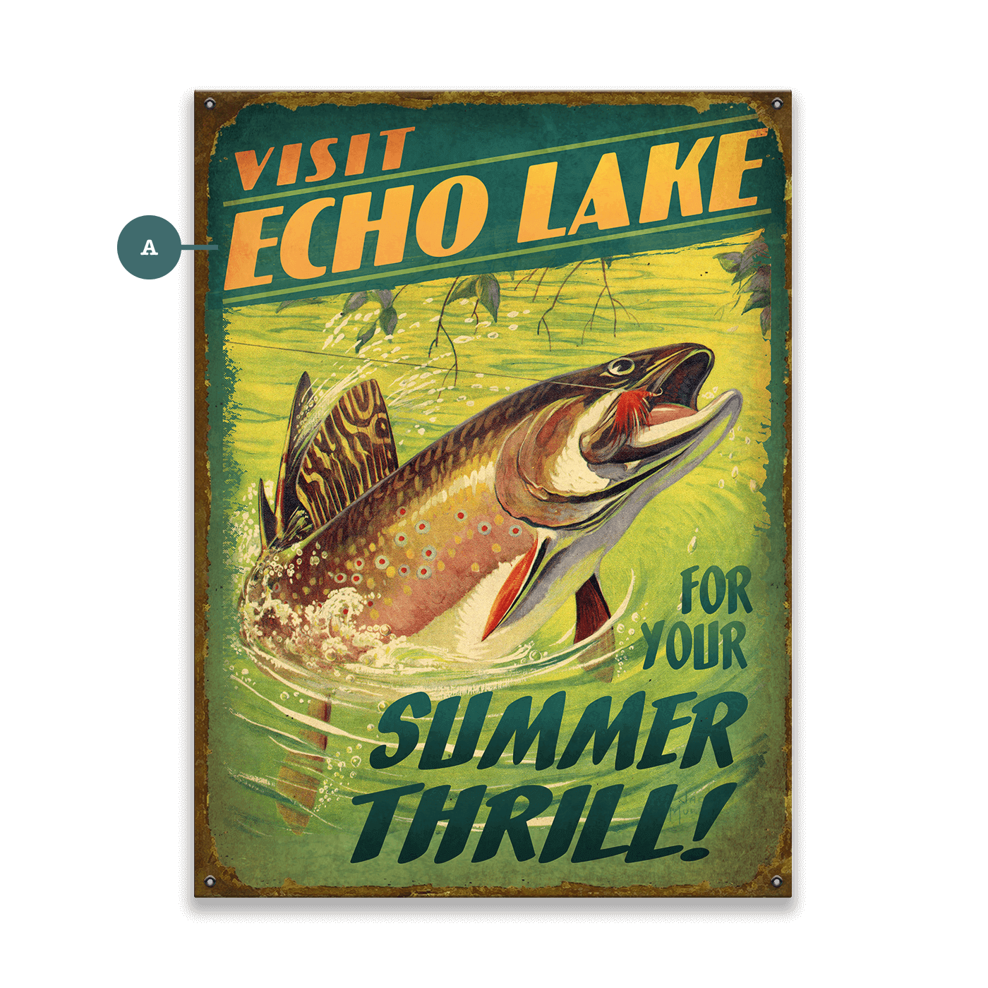 Summer Thills at the Lake - Wood & Metal Wall Art