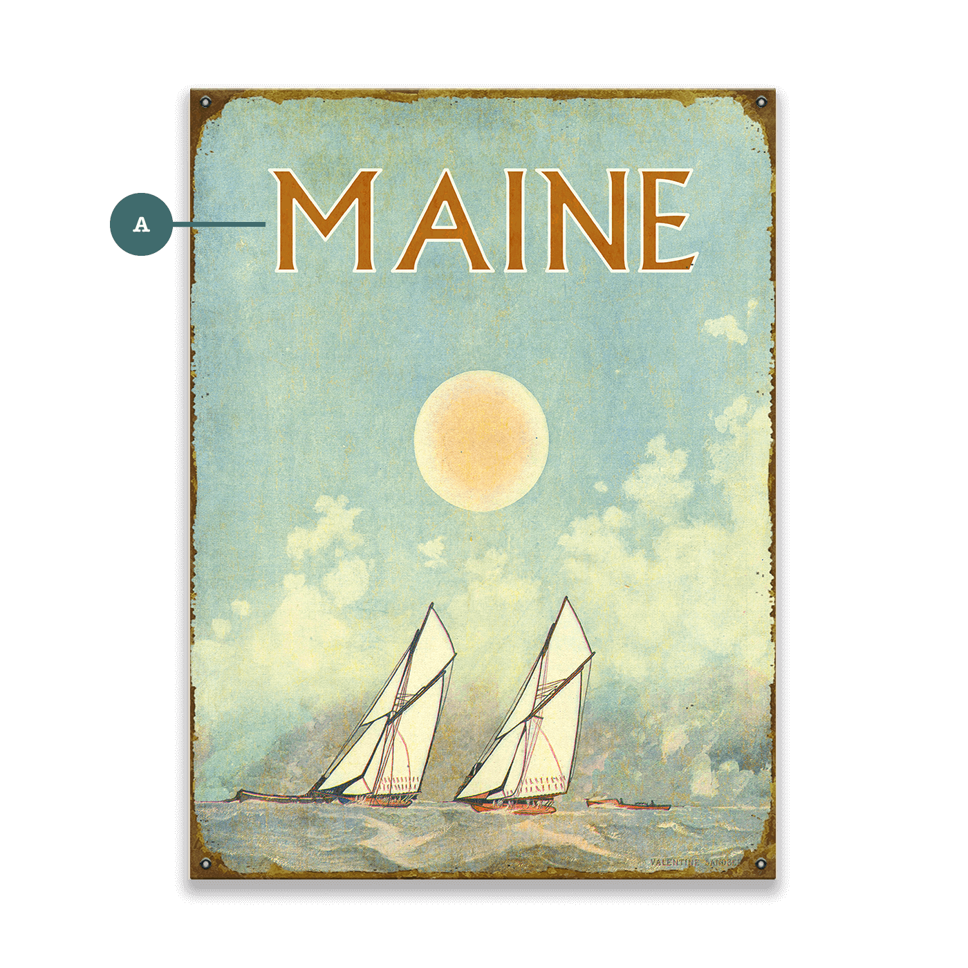 Sun-Kissed Sails - Wood & Metal Wall Art