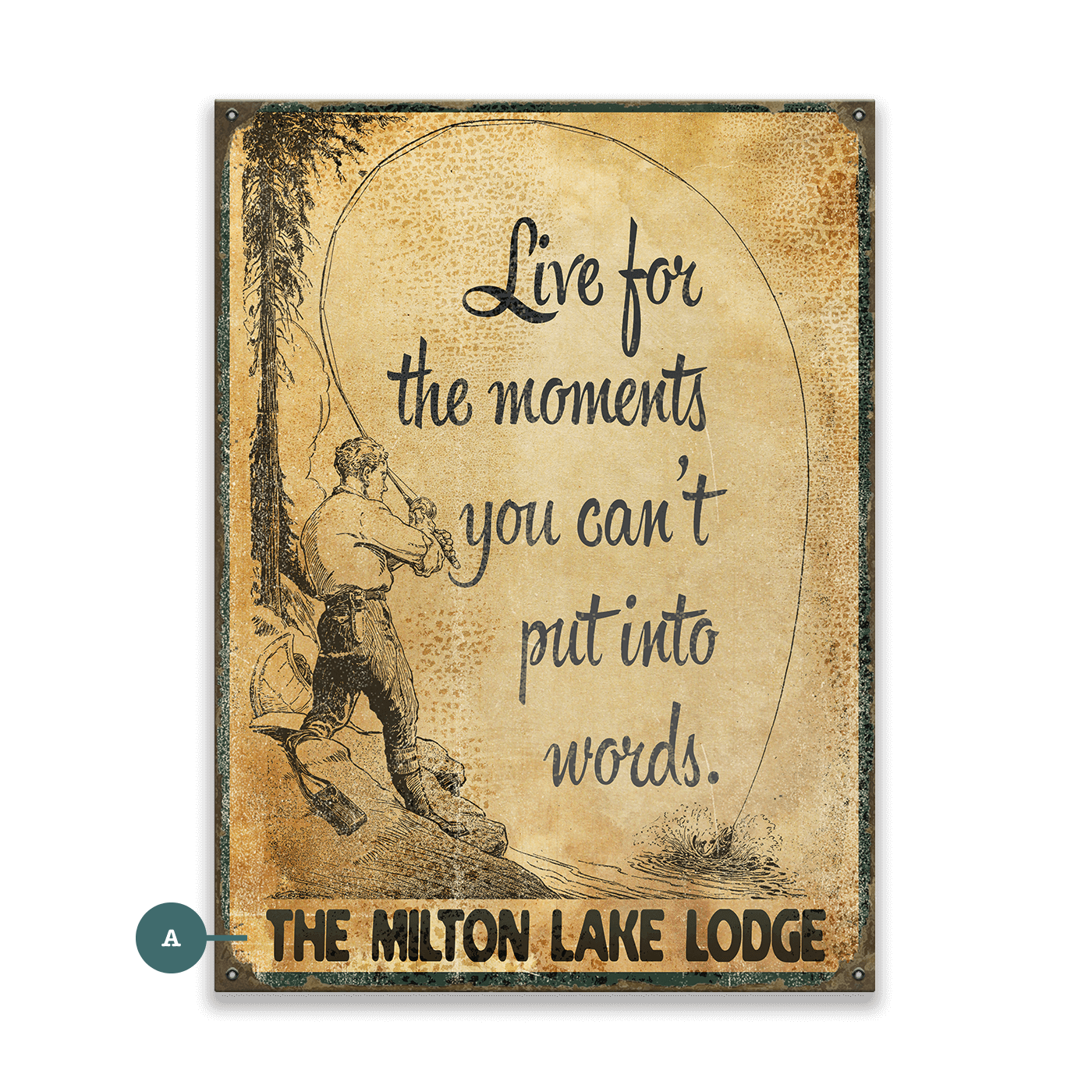 Live for Moments You Can't Put Into Words - Wood & Metal Wall Art