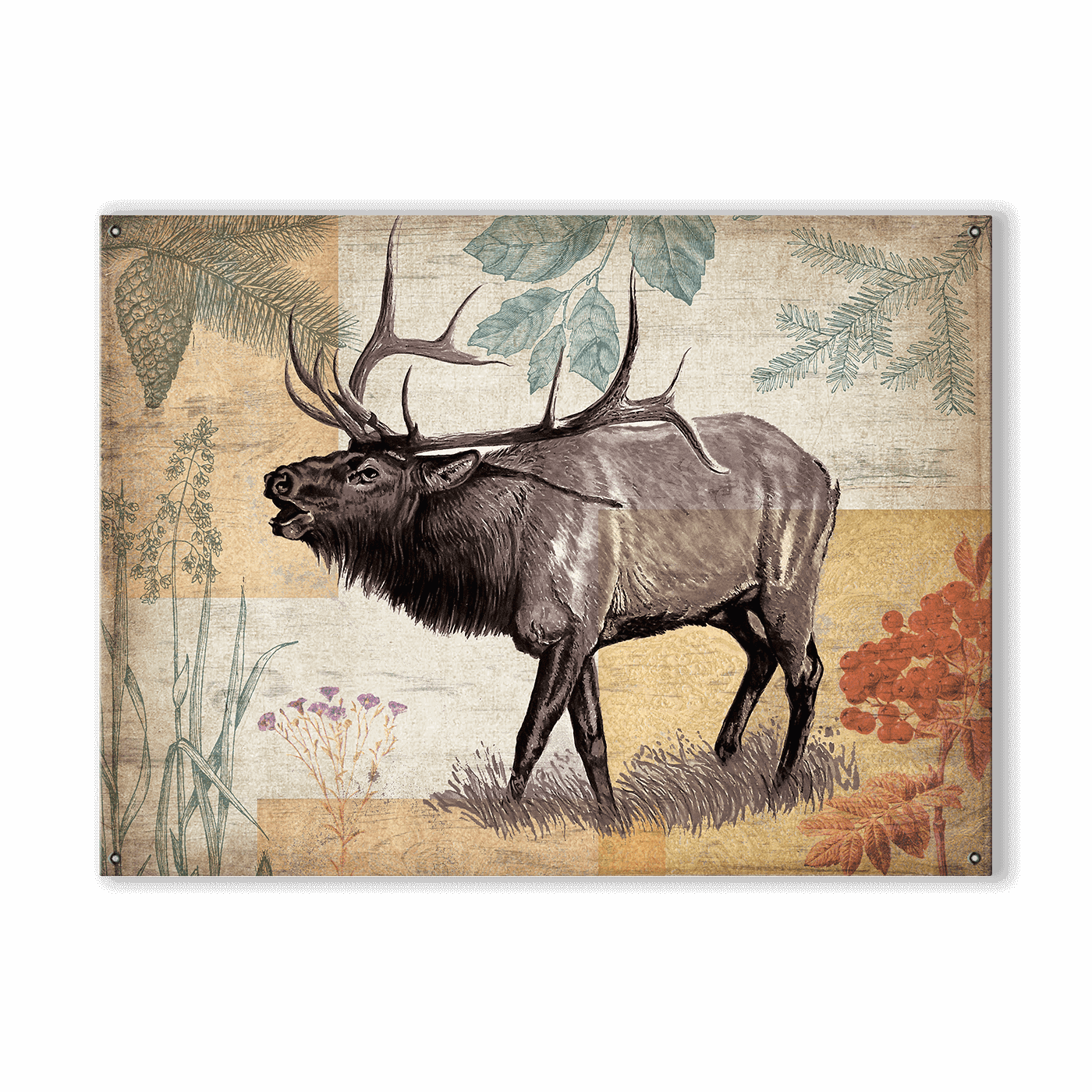 Wildwood Elk - Wood & Metal Wall Art