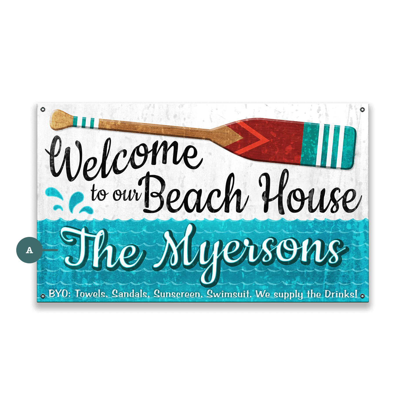 BYO: Towels to the Beach House - Wood & Metal Wall Art