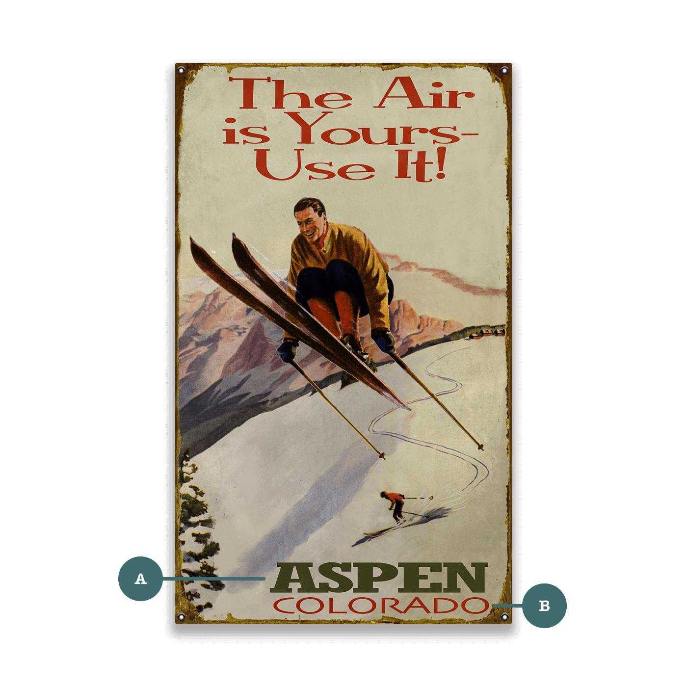 The Air is Yours - Wood & Metal Wall Art