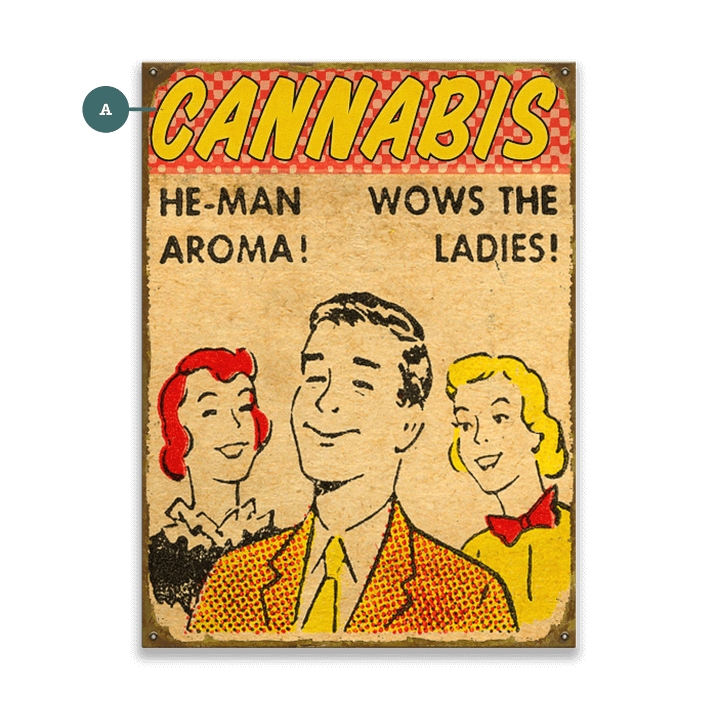 HE-MAN Aroma - Wood & Metal Wall Art