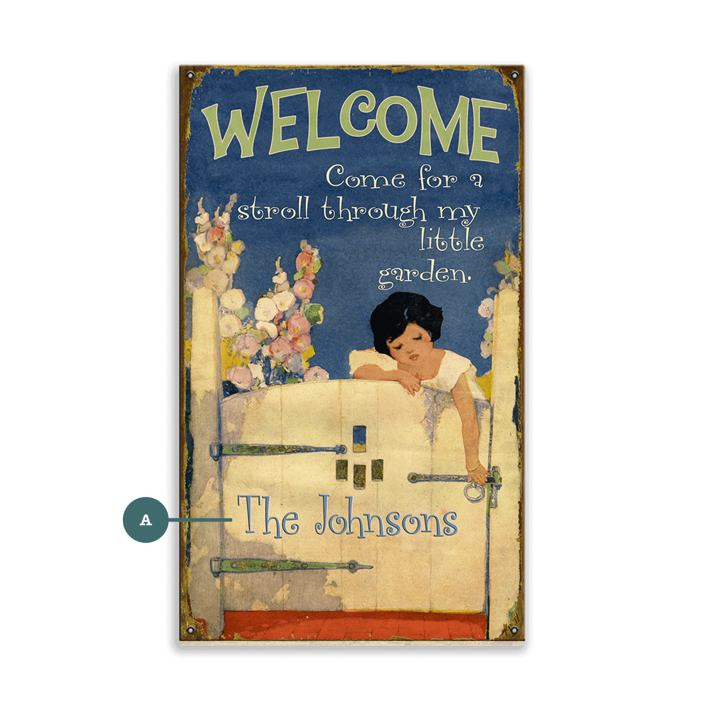 Beyond the Garden Gate - Wood & Metal Wall Art