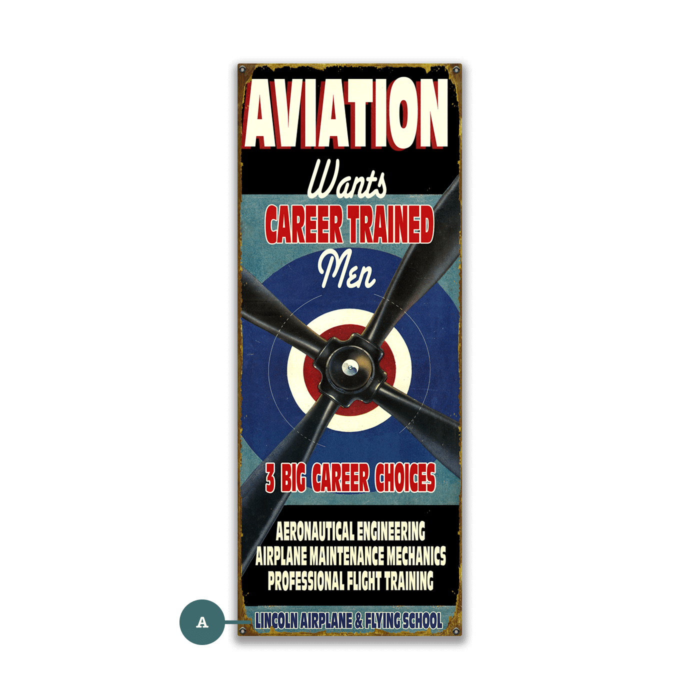 Aviation Career Training - Wood & Metal Wall Art