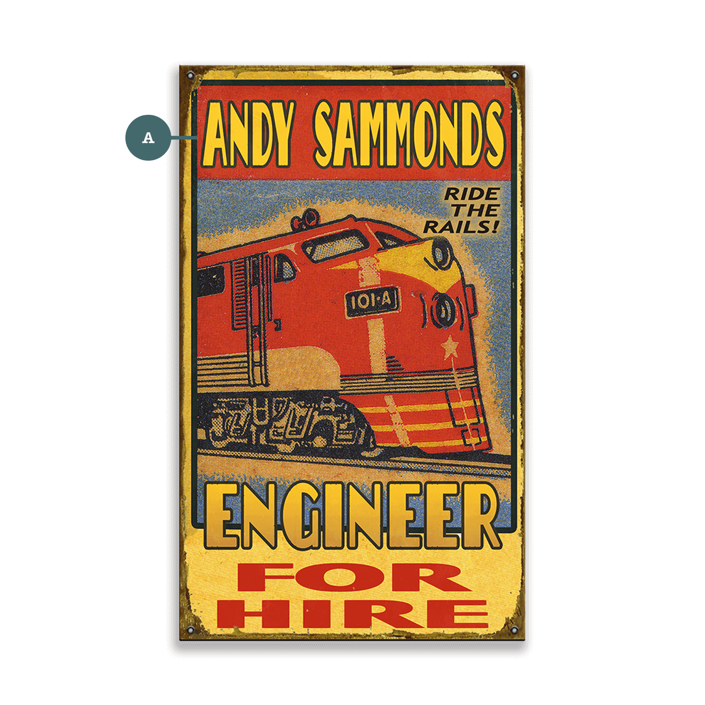Engineer for Hire - Wood & Metal Wall Art