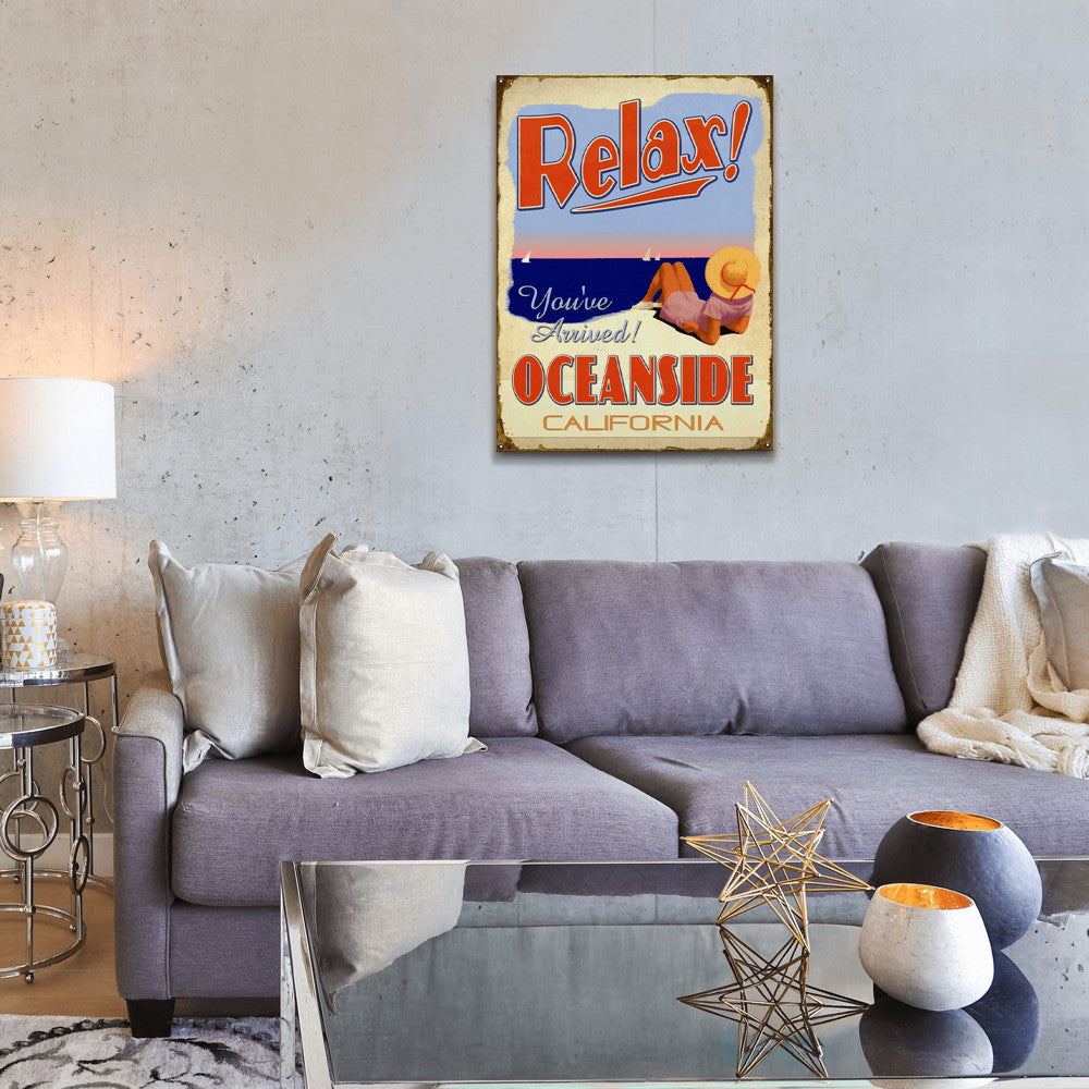 You've Arrived: Beach - Wood & Metal Wall Art