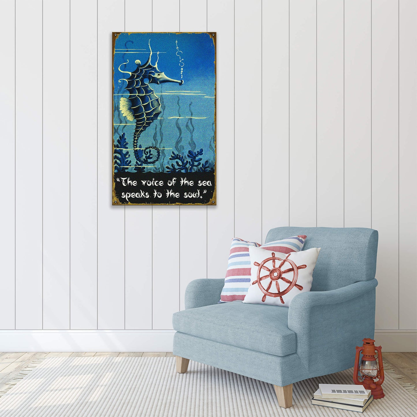 Seahorse Voice of the Sea: Generic - Wood & Metal Wall Art