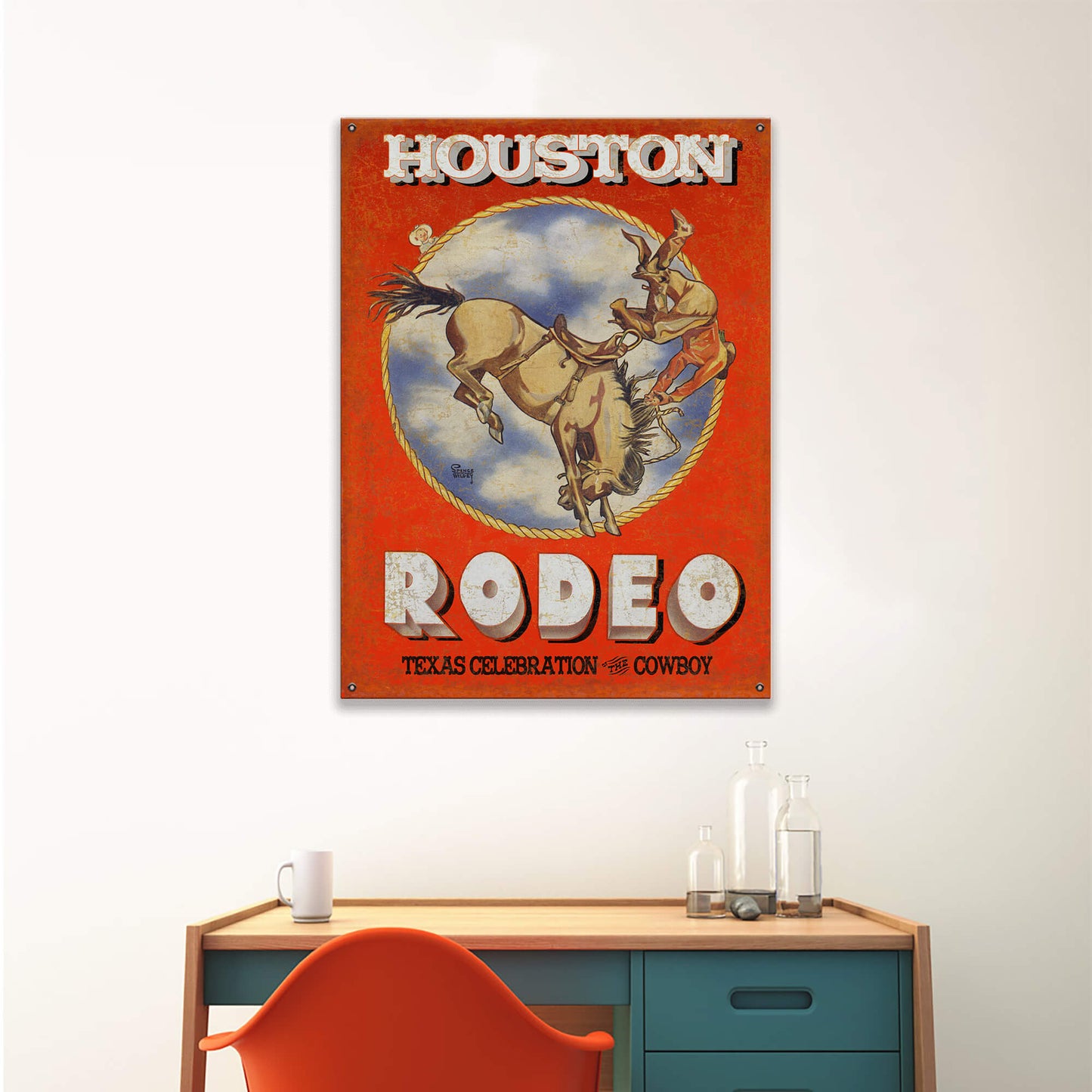 Rodeo: Celebration of the Cowboy - Wood & Metal Wall Art