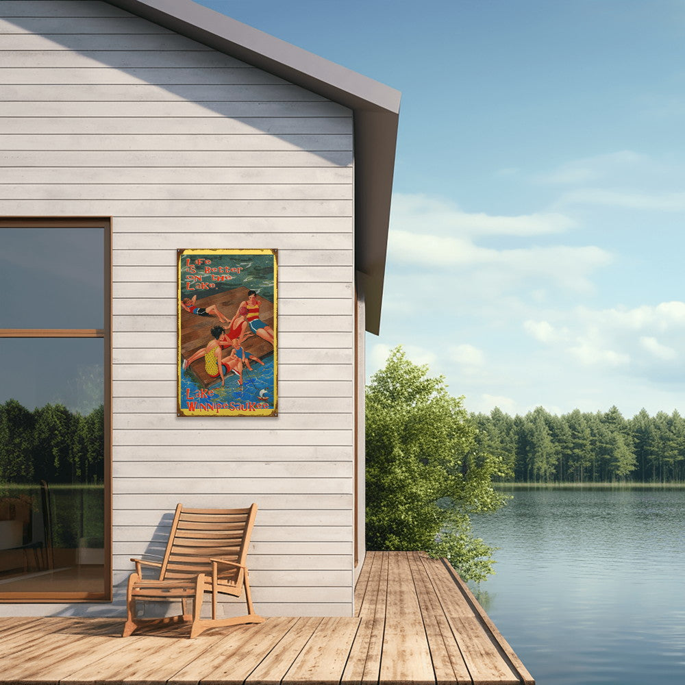 Life is Better on the Lake - Wood & Metal Wall Art