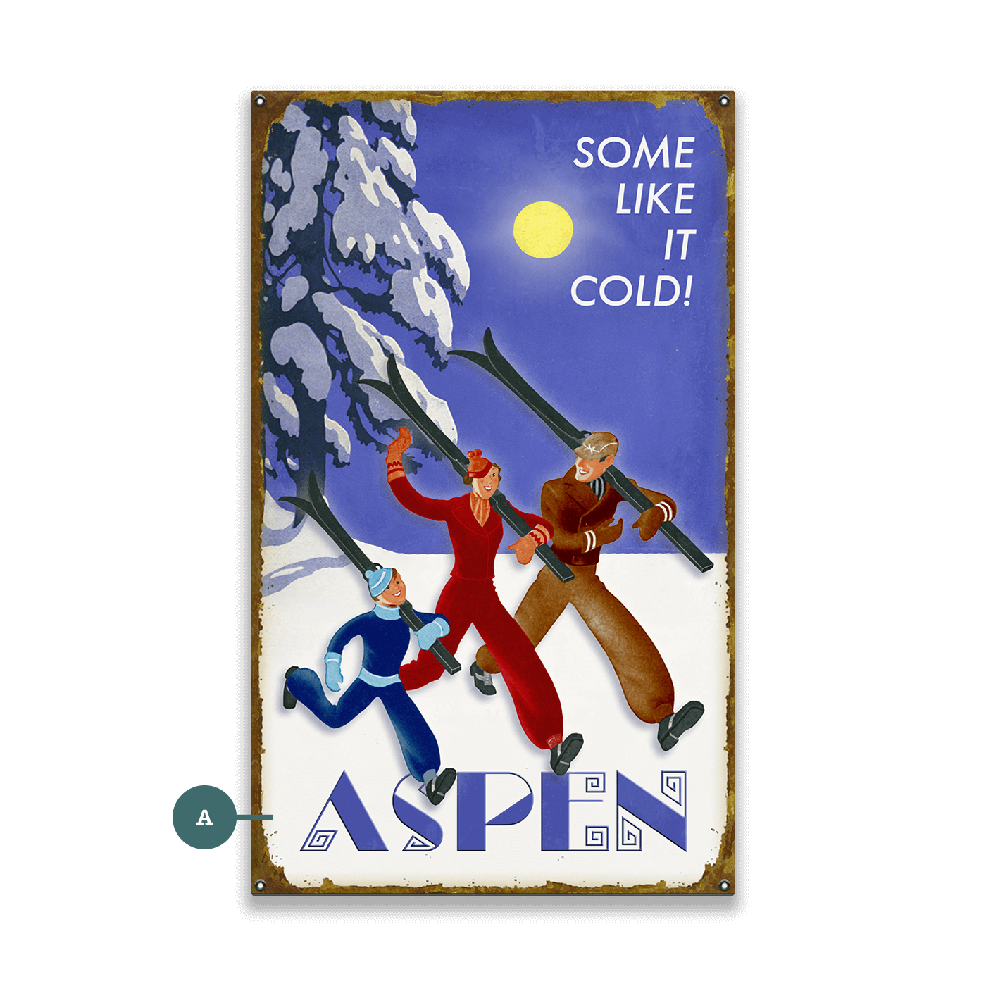 Some Like It Cold - Wood & Metal Wall Art