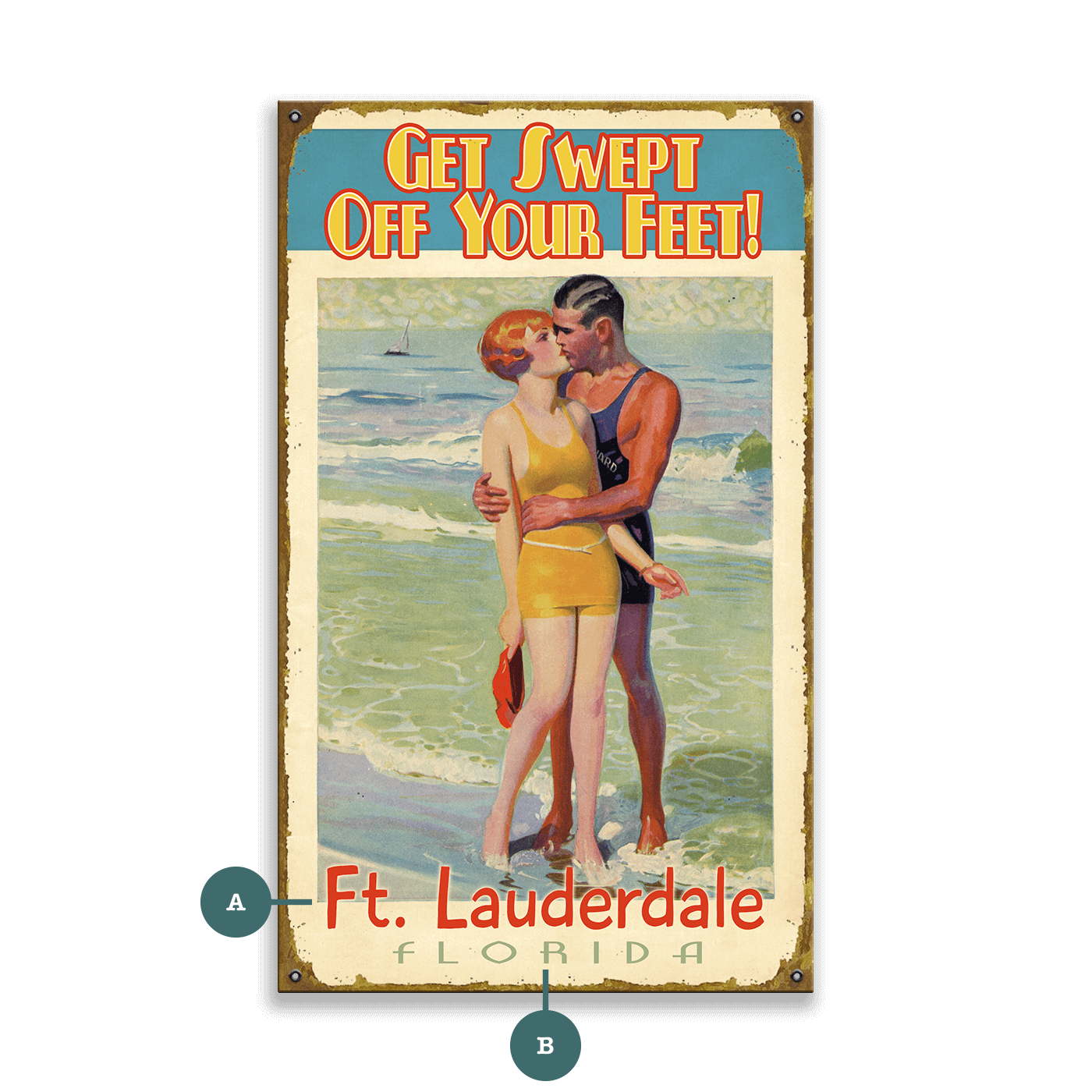 Swept Off Your Feet - Wood & Metal Wall Art