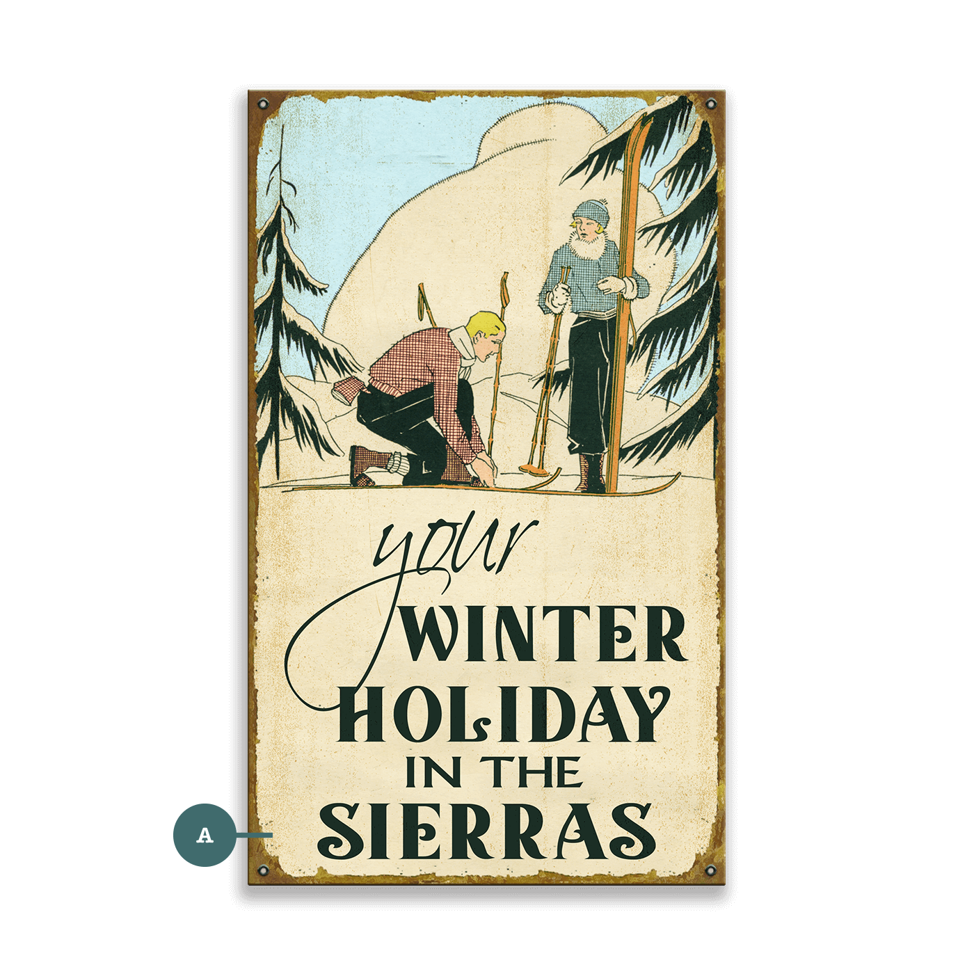 Gear Up for Your Winter Holiday - Wood & Metal Wall Art