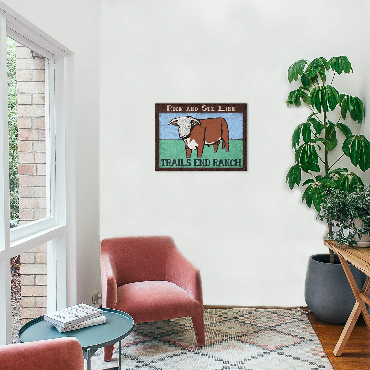 Steer Ranch - Wood & Metal Wall Art