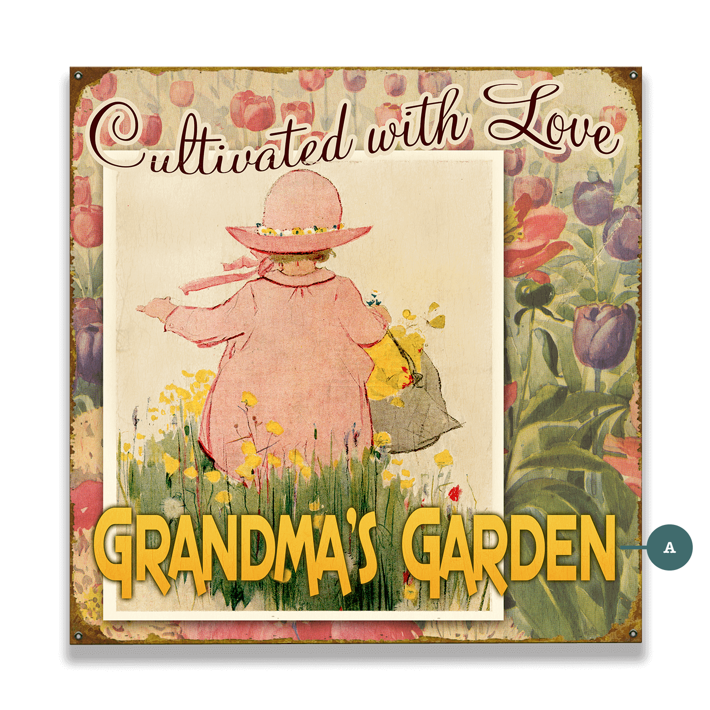 Cultivated With Love - Wood & Metal Wall Art