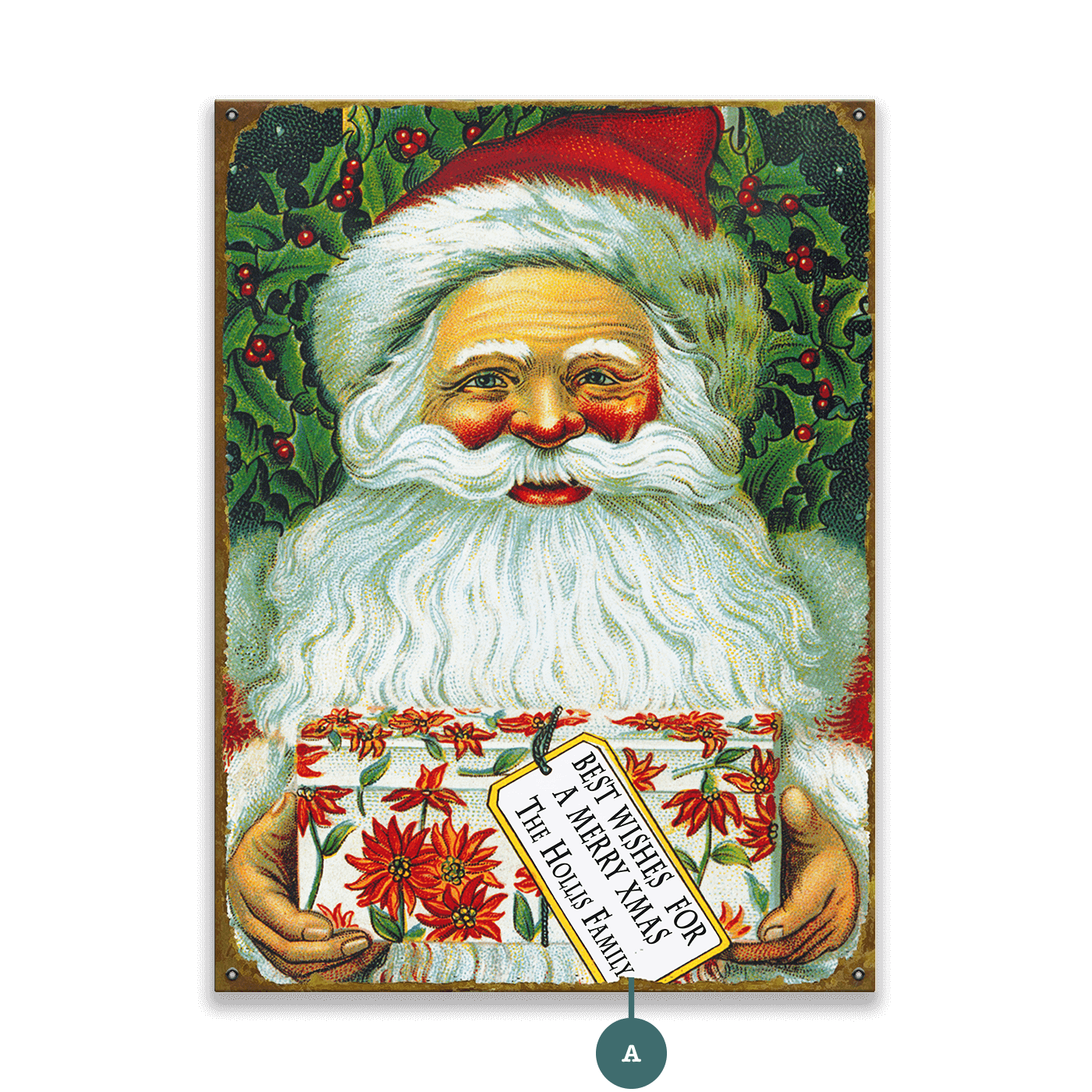 Best Wishes, Christmas - Wood & Metal Wall Art