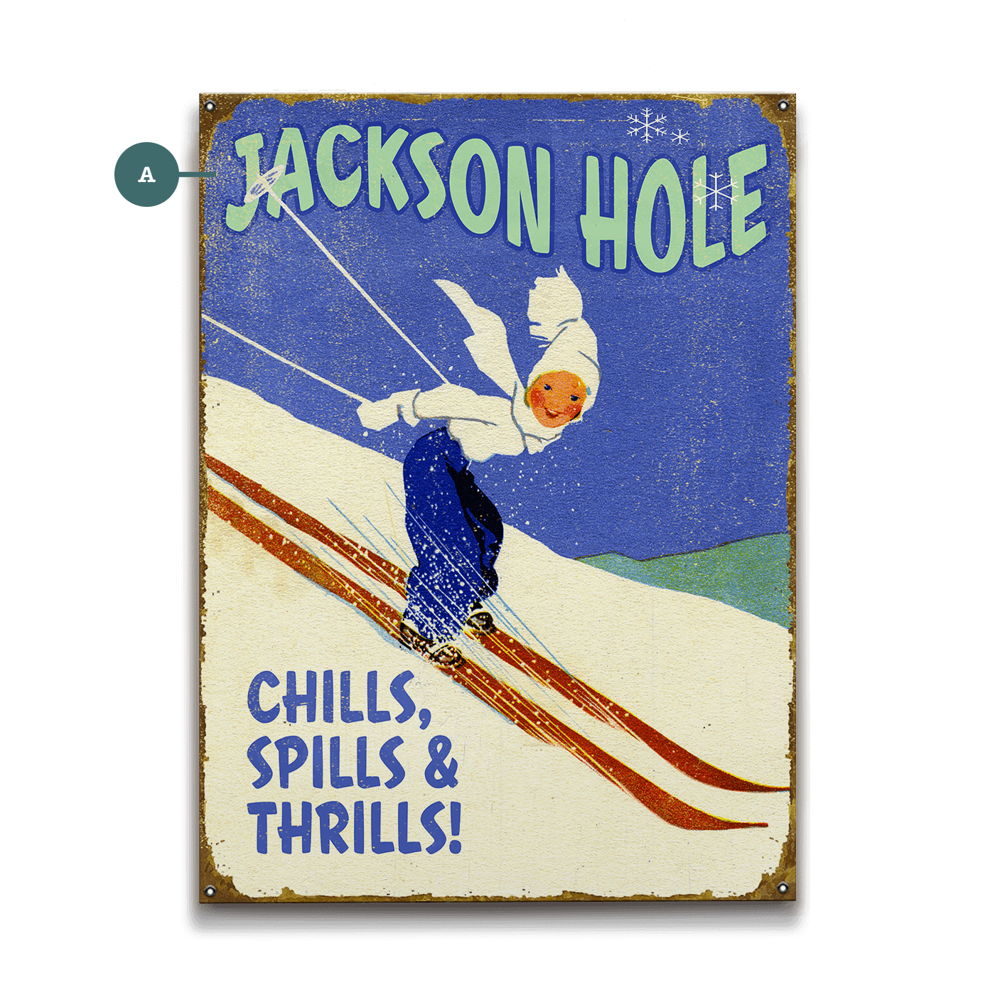 Chills Spills & Thrills - Wood & Metal Wall Art