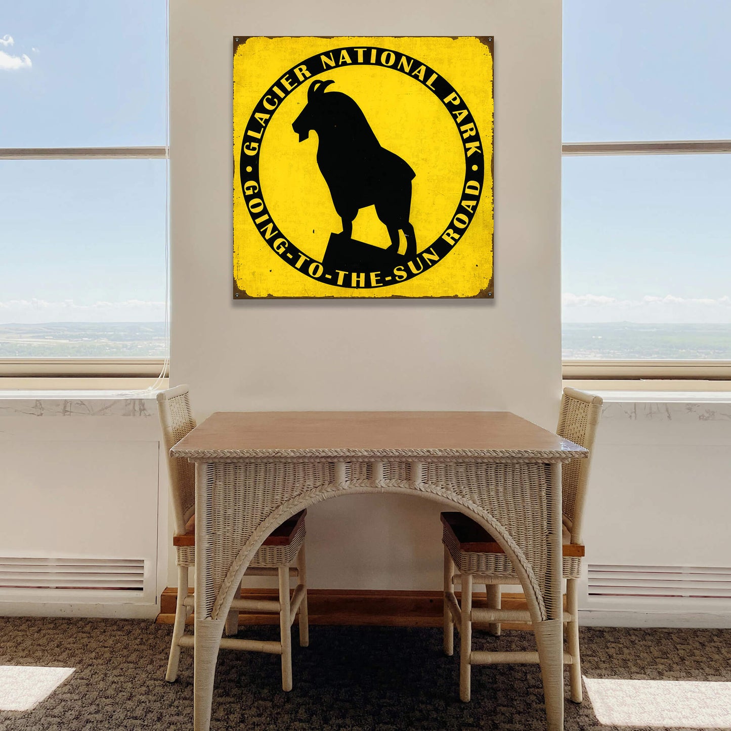 Glacier Goat - Wood & Metal Wall Art