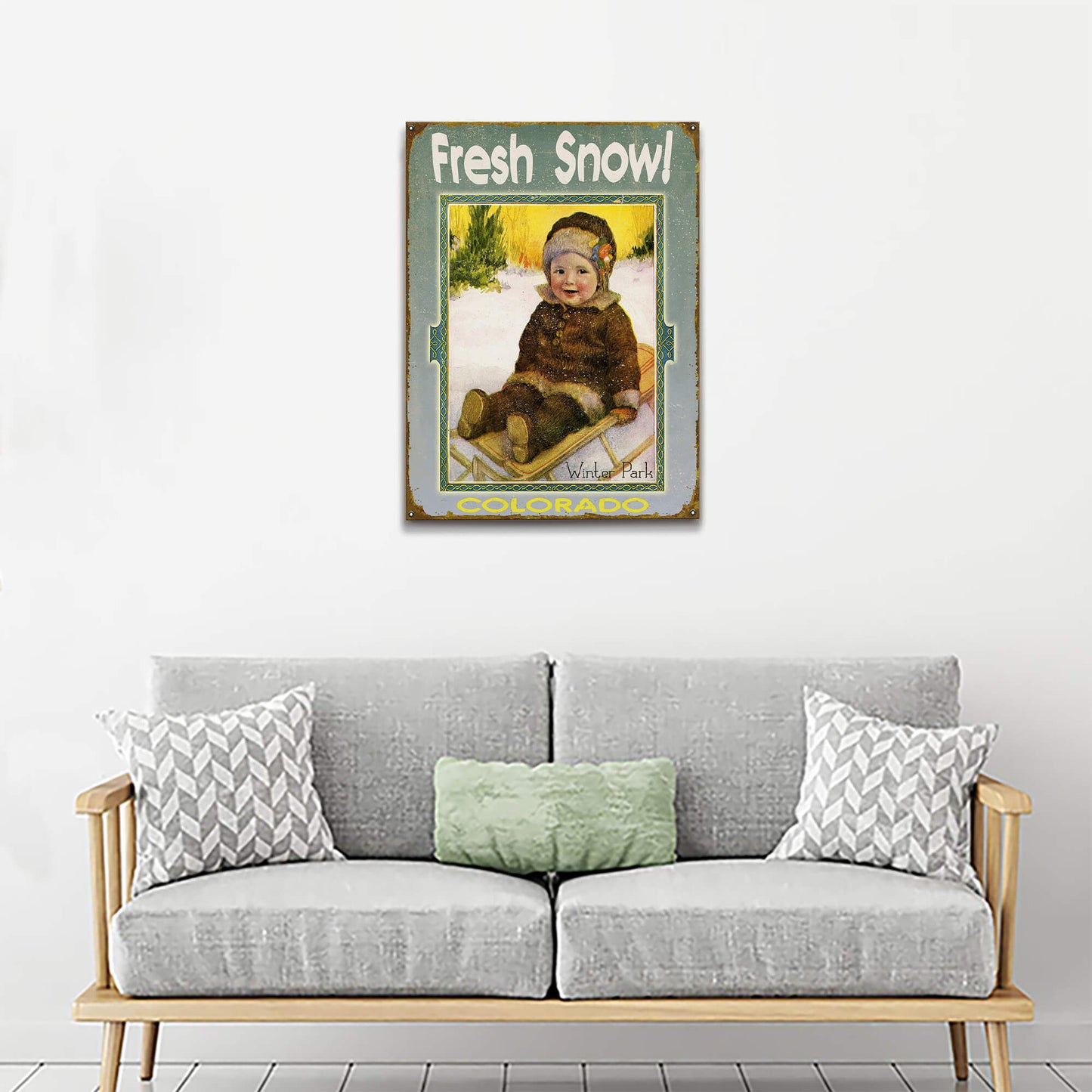 Fresh Snow - Wood & Metal Wall Art