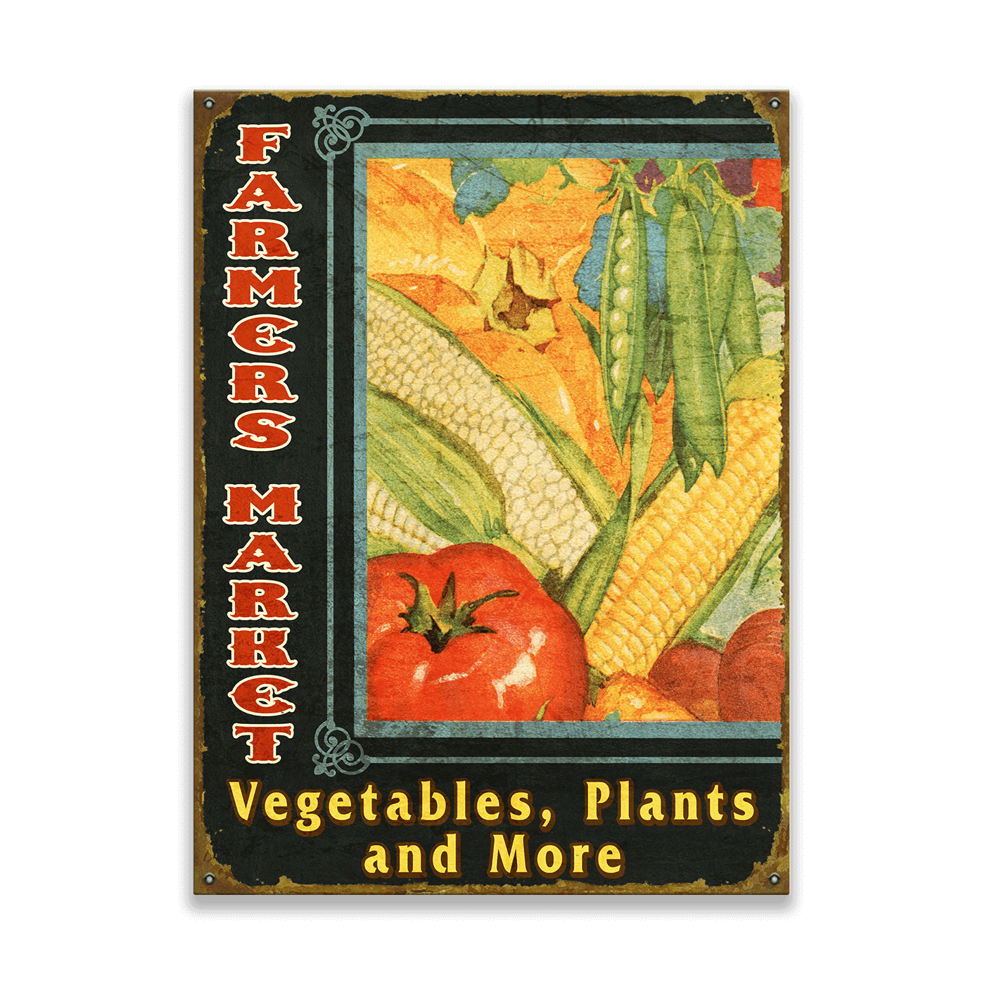 Bountiful Farmer's Market: Generic - Wood & Metal Wall Art