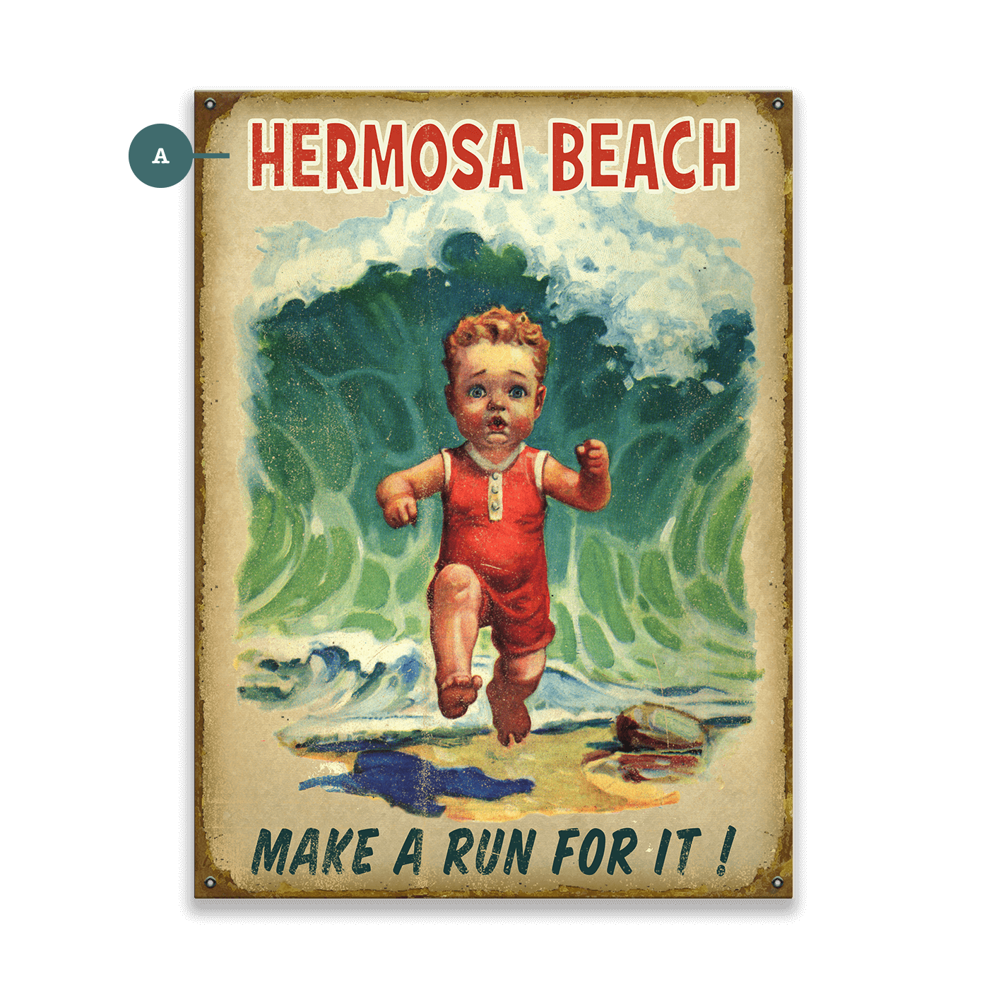 Make a Run For It! - Wood & Metal Wall Art
