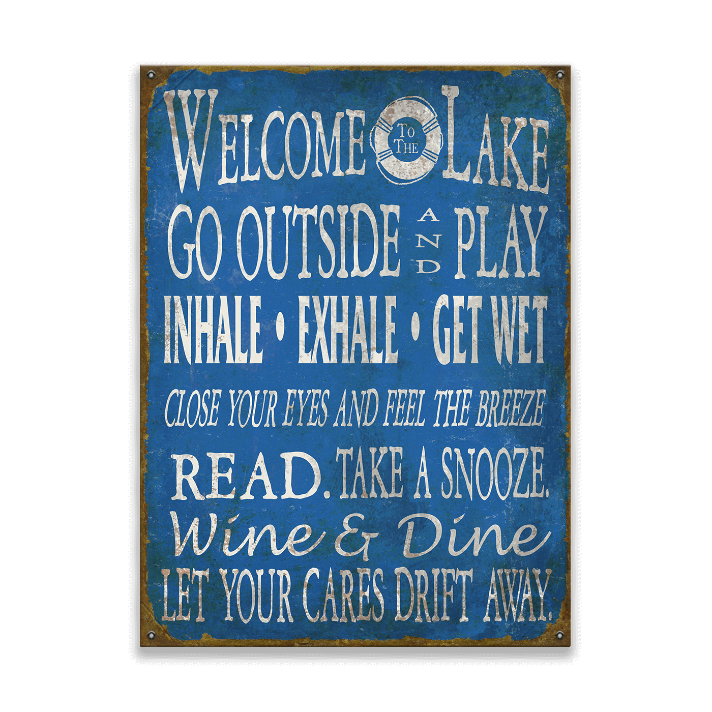 Welcome to the Lake: Generic - Wood & Metal Wall Art