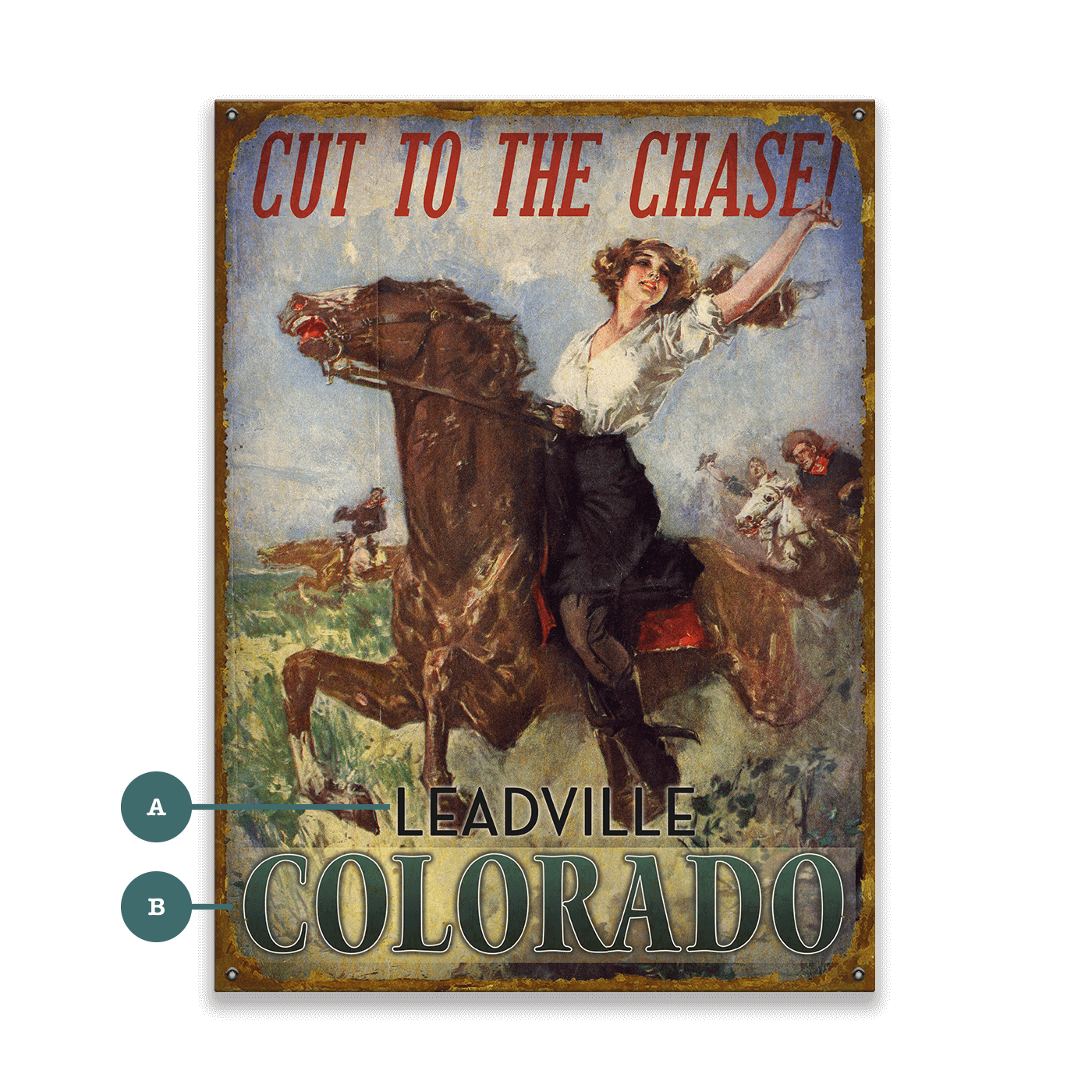 Cut to the Chase - Wood & Metal Wall Art
