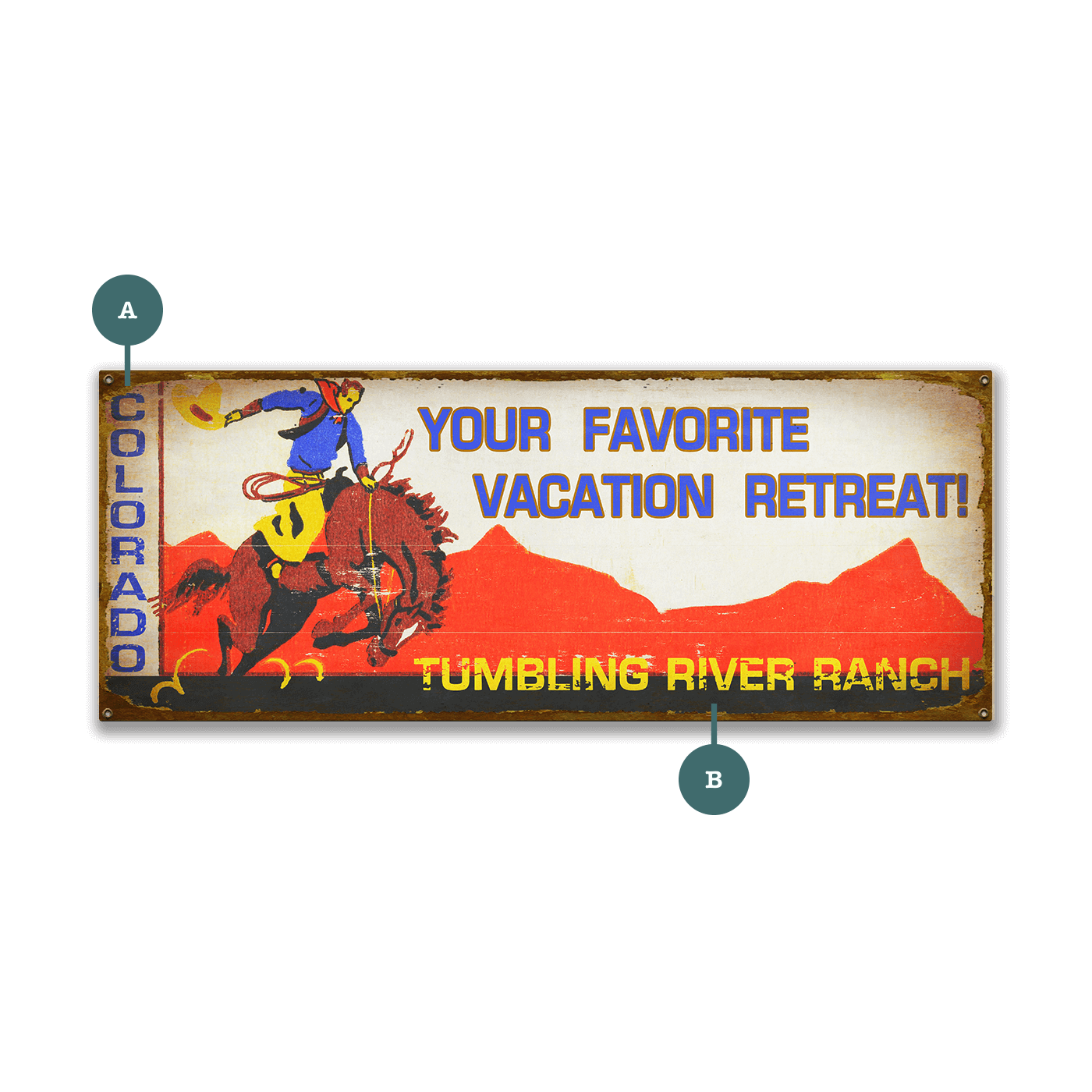 Your Favorite Vacation Retreat - Wood & Metal Wall Art