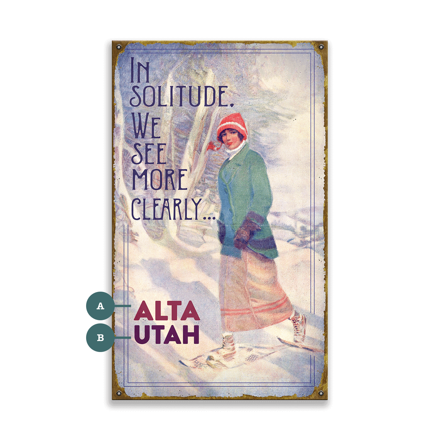 In Solitude, We See More Clearly - Wood & Metal Wall Art