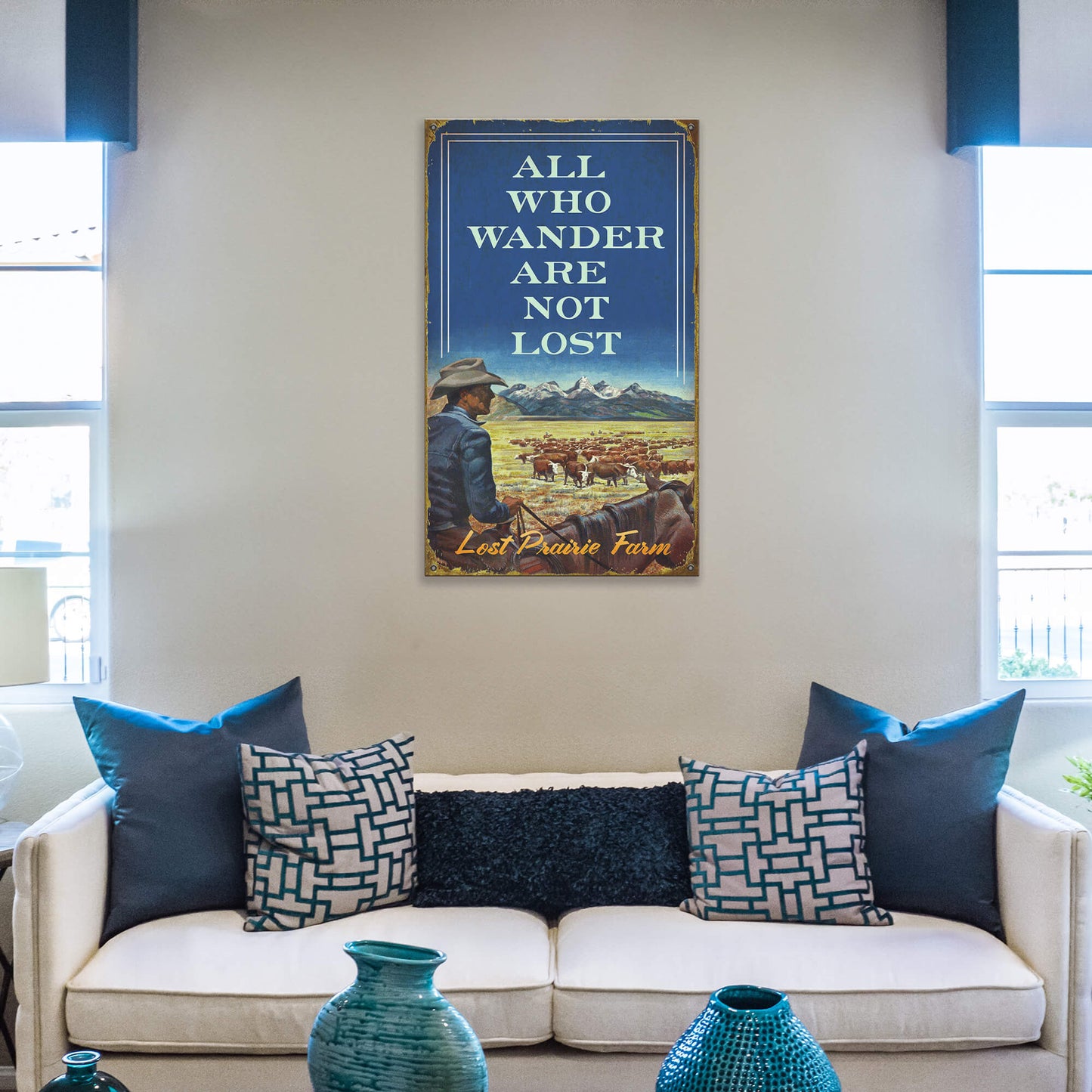 All Who Wander Are Not Lost - Wood & Metal Wall Art