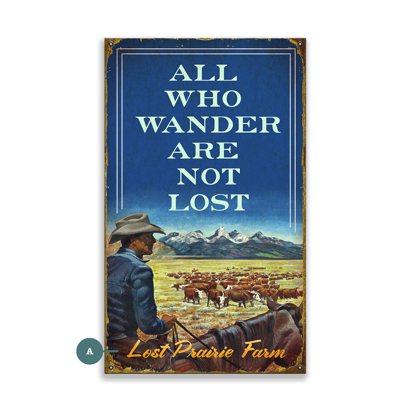 All Who Wander Are Not Lost - Wood & Metal Wall Art